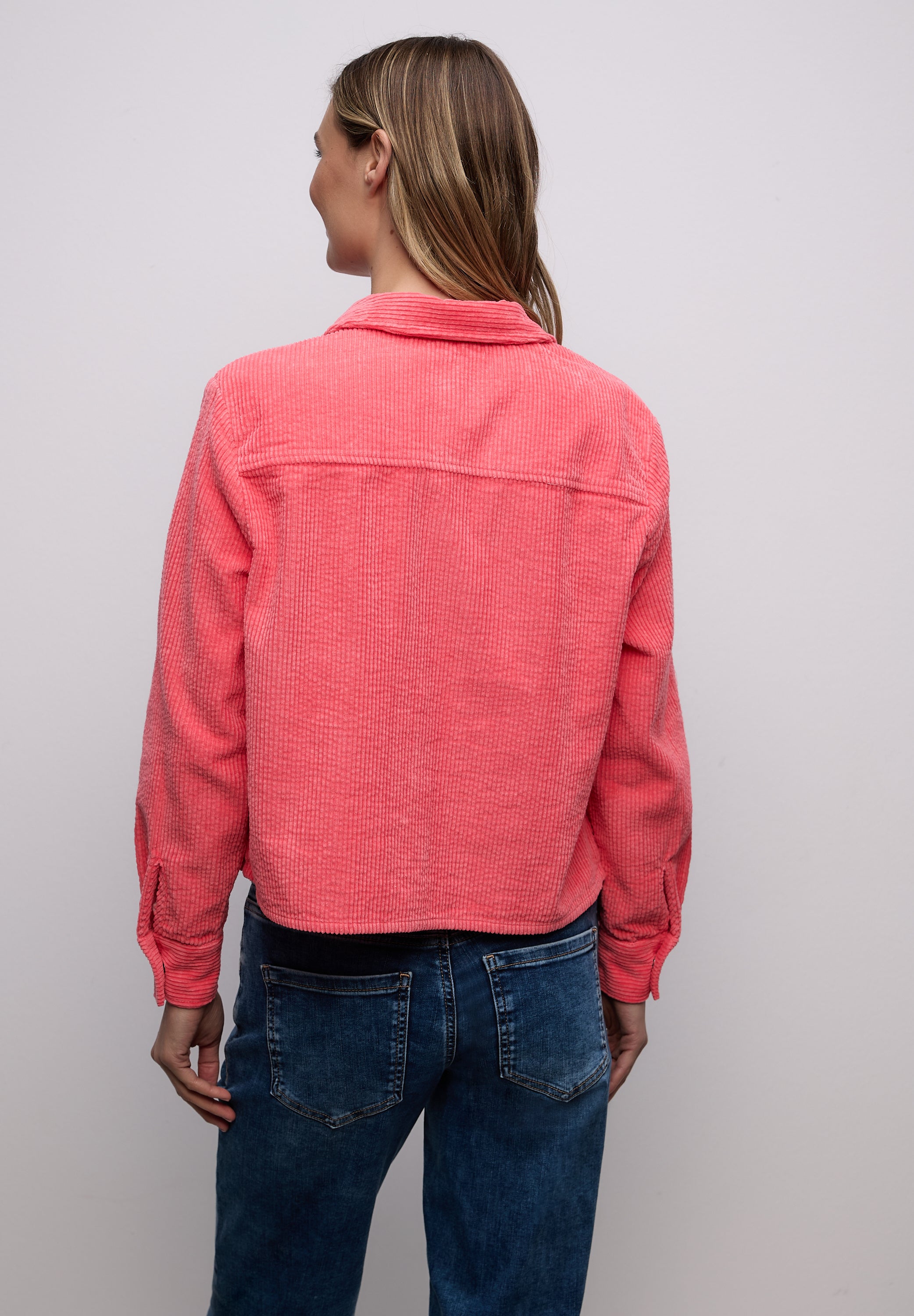 Street One Damen Cordbluse Hemdkragen Knopfleiste Casual 100% Baumwolle