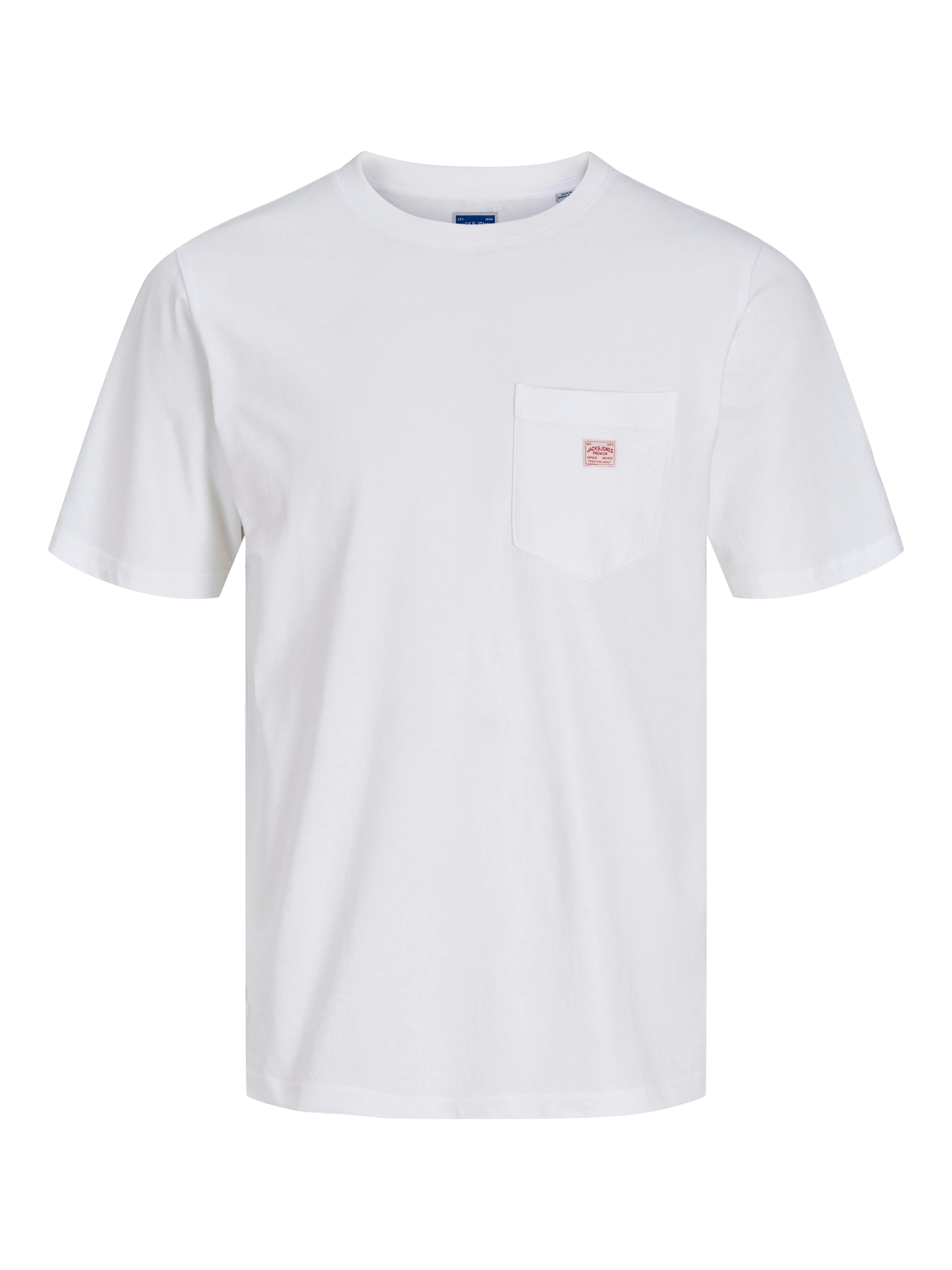 Jack & Jones Logo-Detail Herren T-Shirt Normal geschnitten 100 % Baumwolle