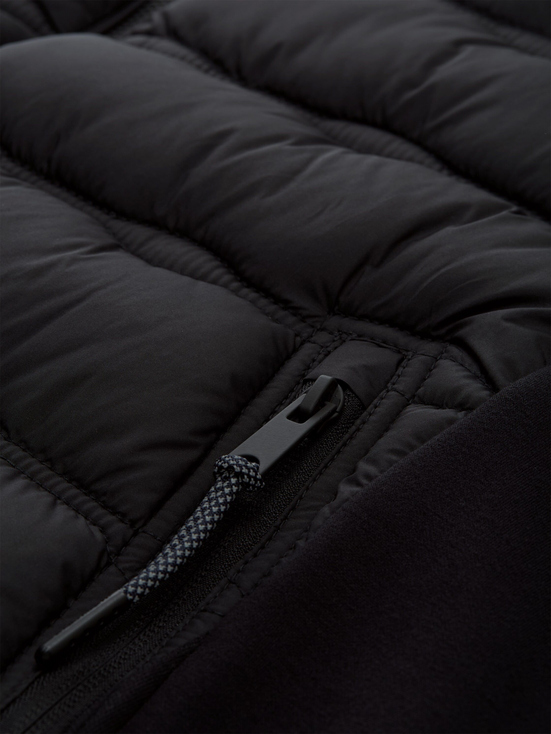TOM TAILOR Hybrid Übergangsjacke Herren Stehkragen Logo-Badge