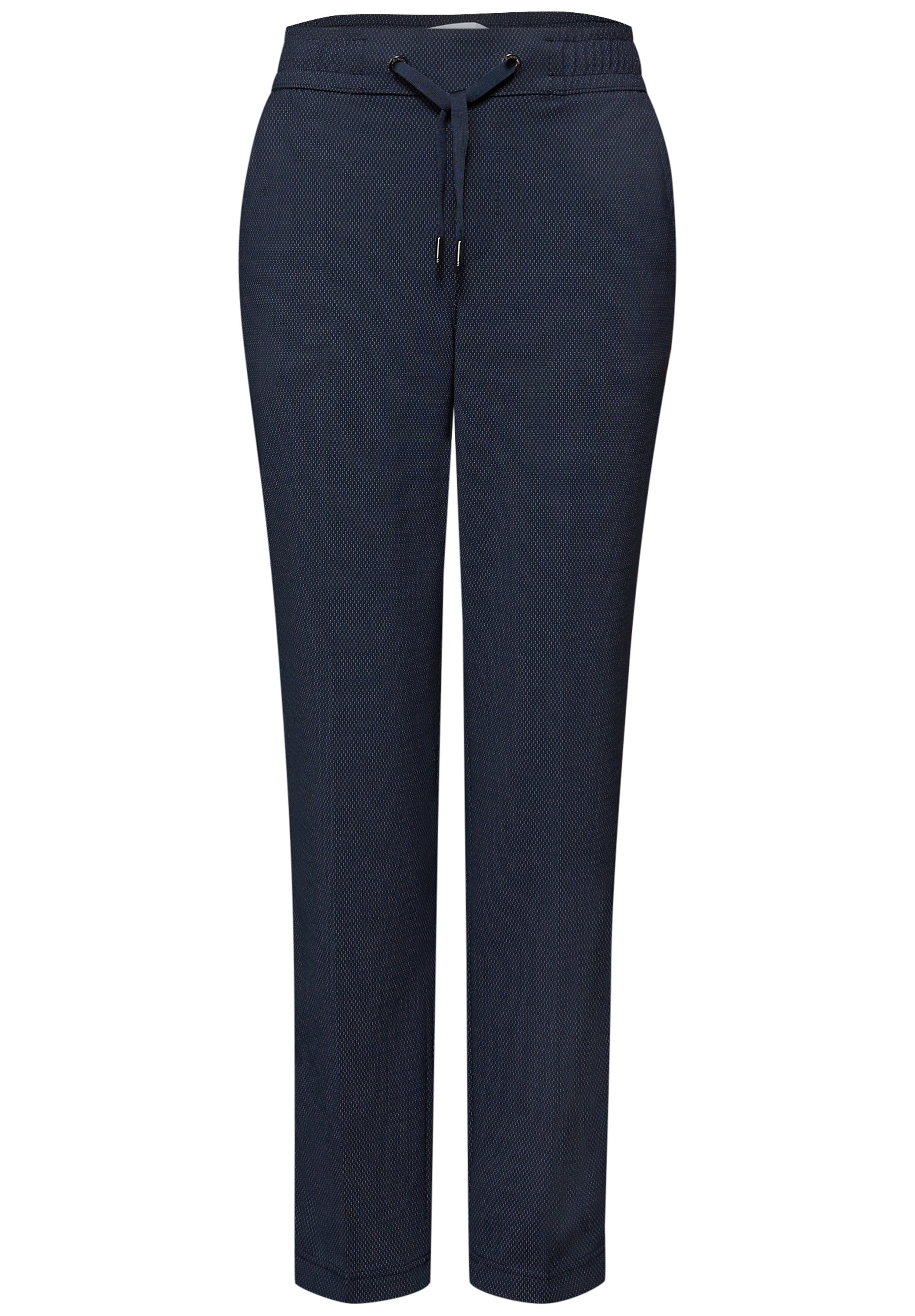 Street One Damen Stoffhose Bonny Loose Fit Slim Legs Mid Waist Bequem