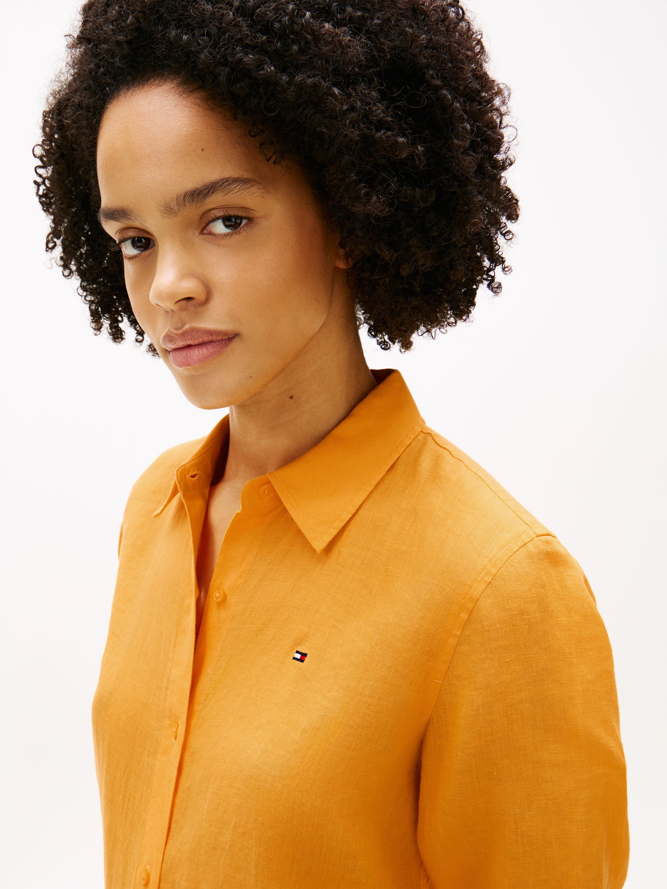 TOMMY HILFIGER Sportswear Division Damen Leinenkleid für stilbewusste Frauen