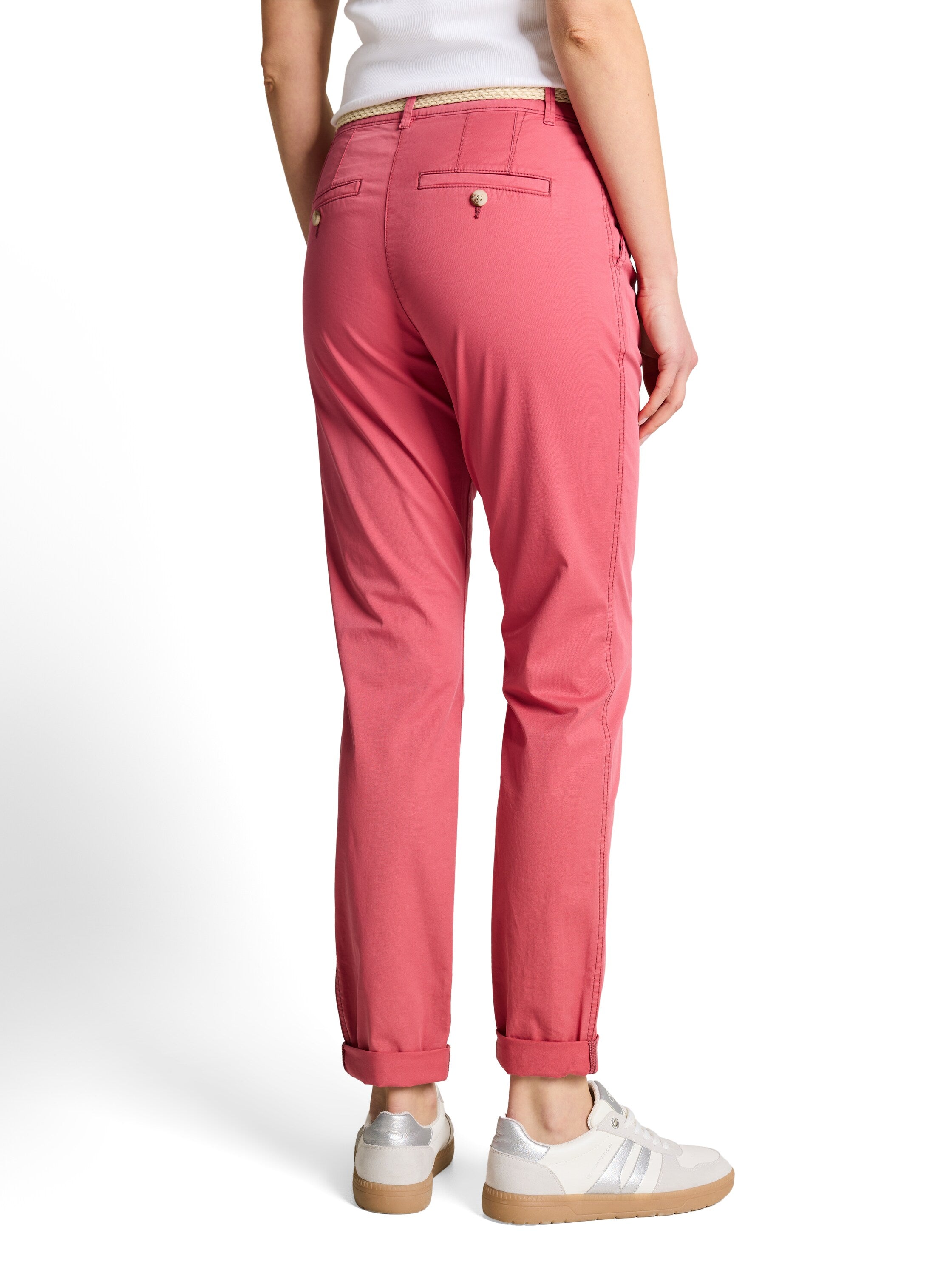 Slim Chino Hose mit Gürtel
