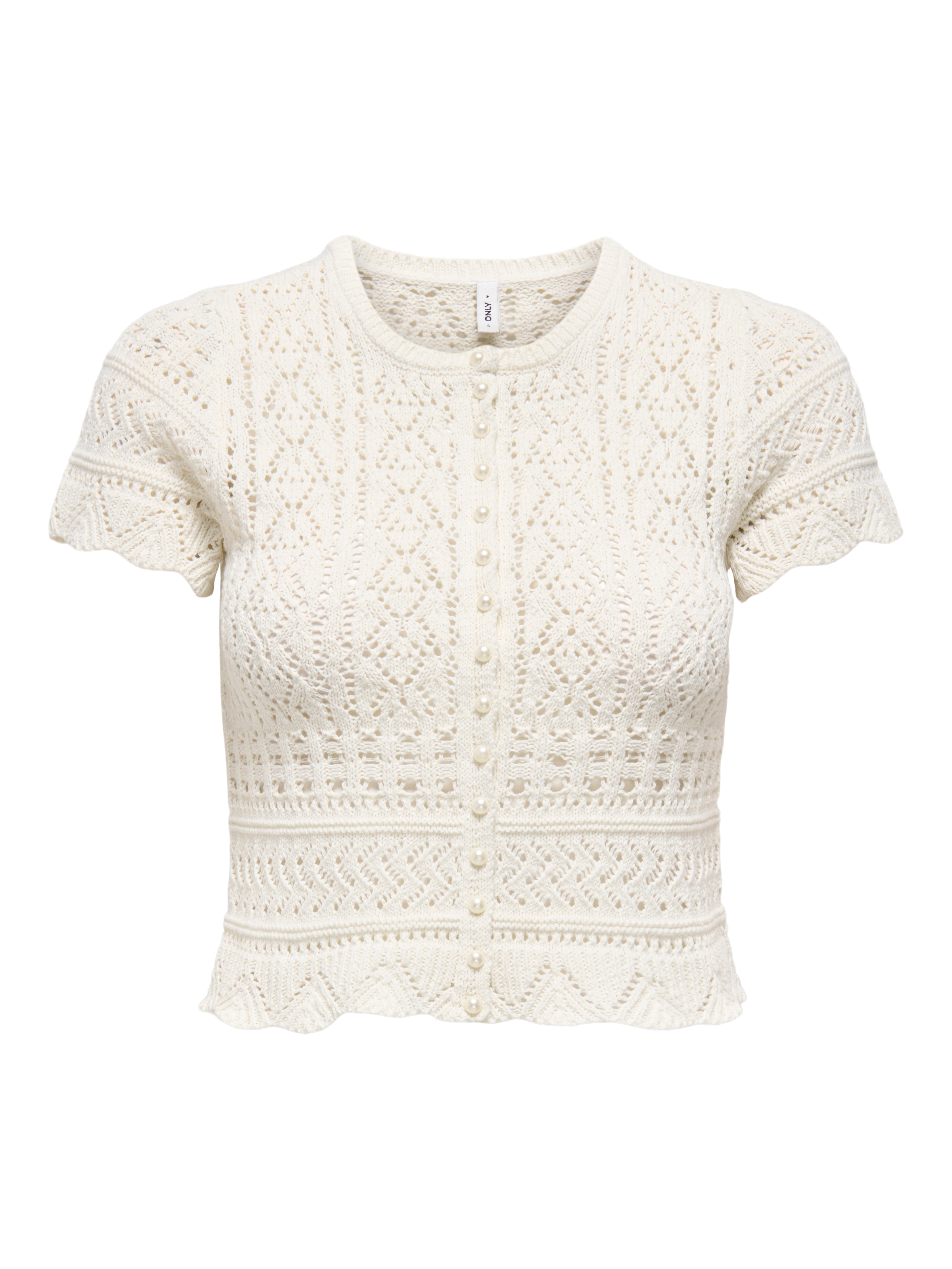 ONLELKE LIFE SS PEARL CARDIGAN CC KNT