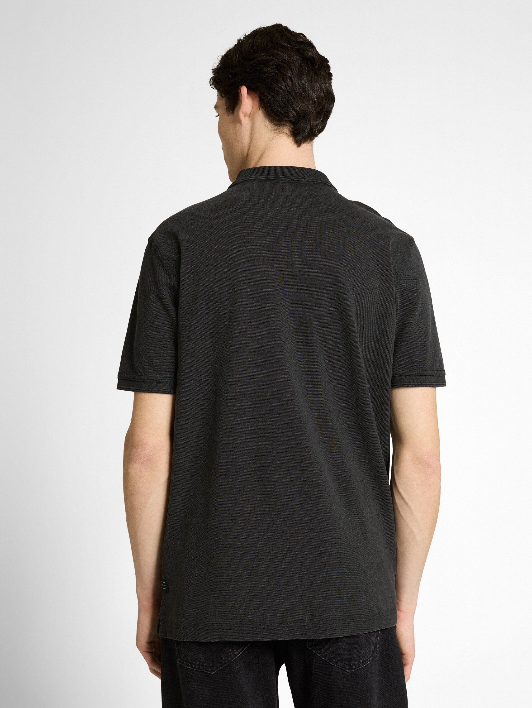 Piqué Poloshirt im Washed Look