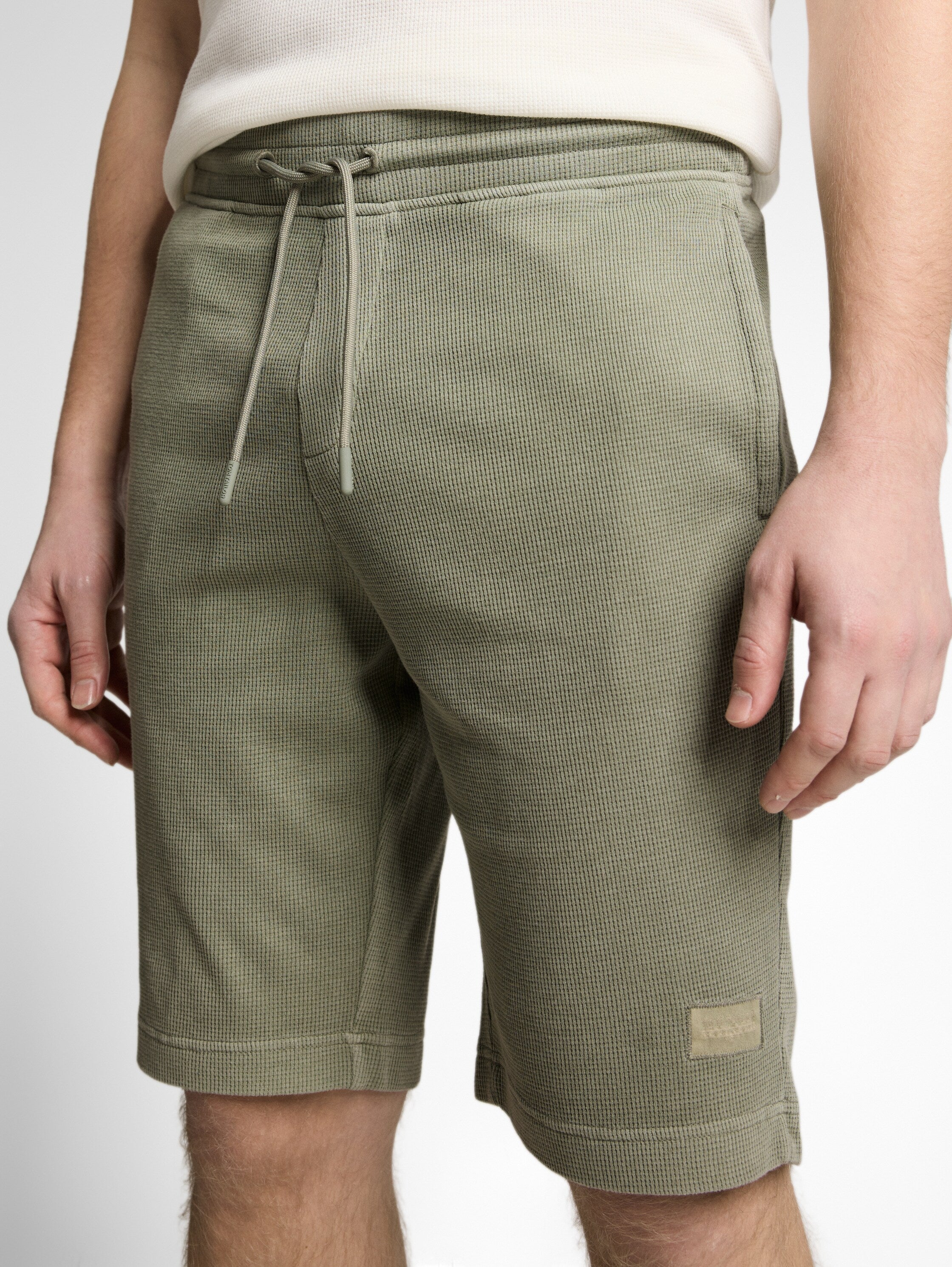 Shorts mit Waffelstruktur
