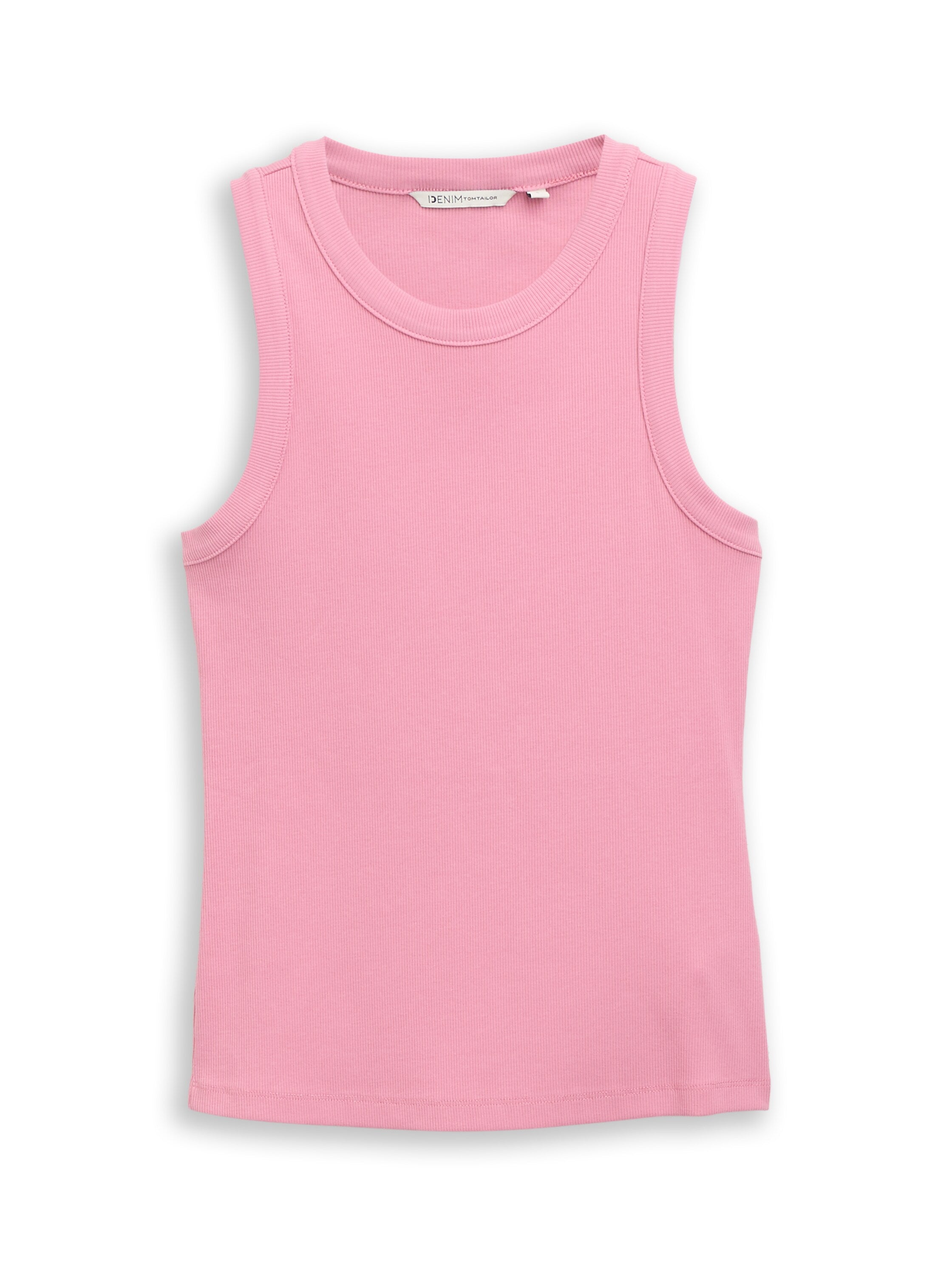 Slim Fit Top mit Rippstruktur