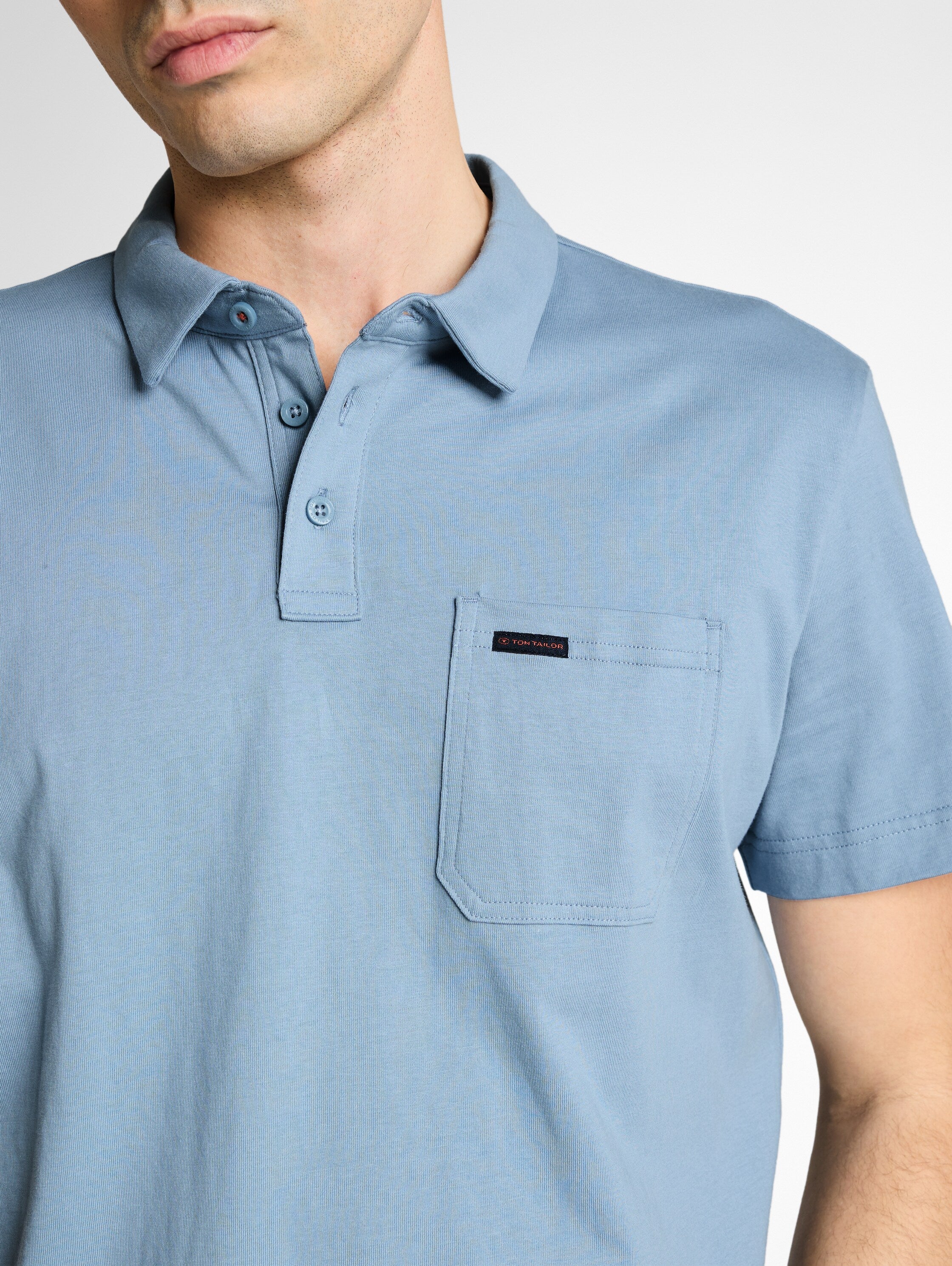 Jersey Poloshirt aus Baumwolle