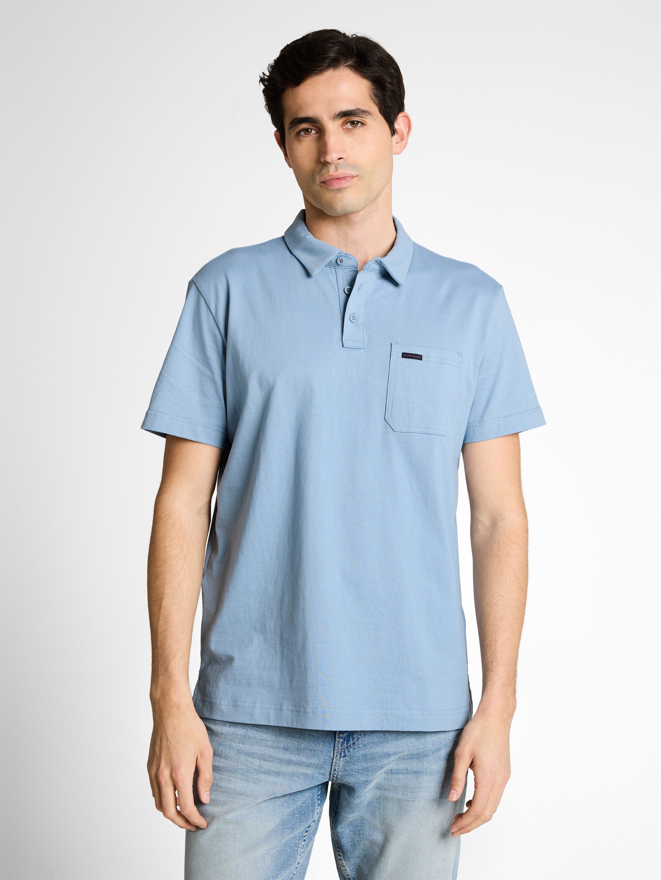 Jersey Poloshirt aus Baumwolle