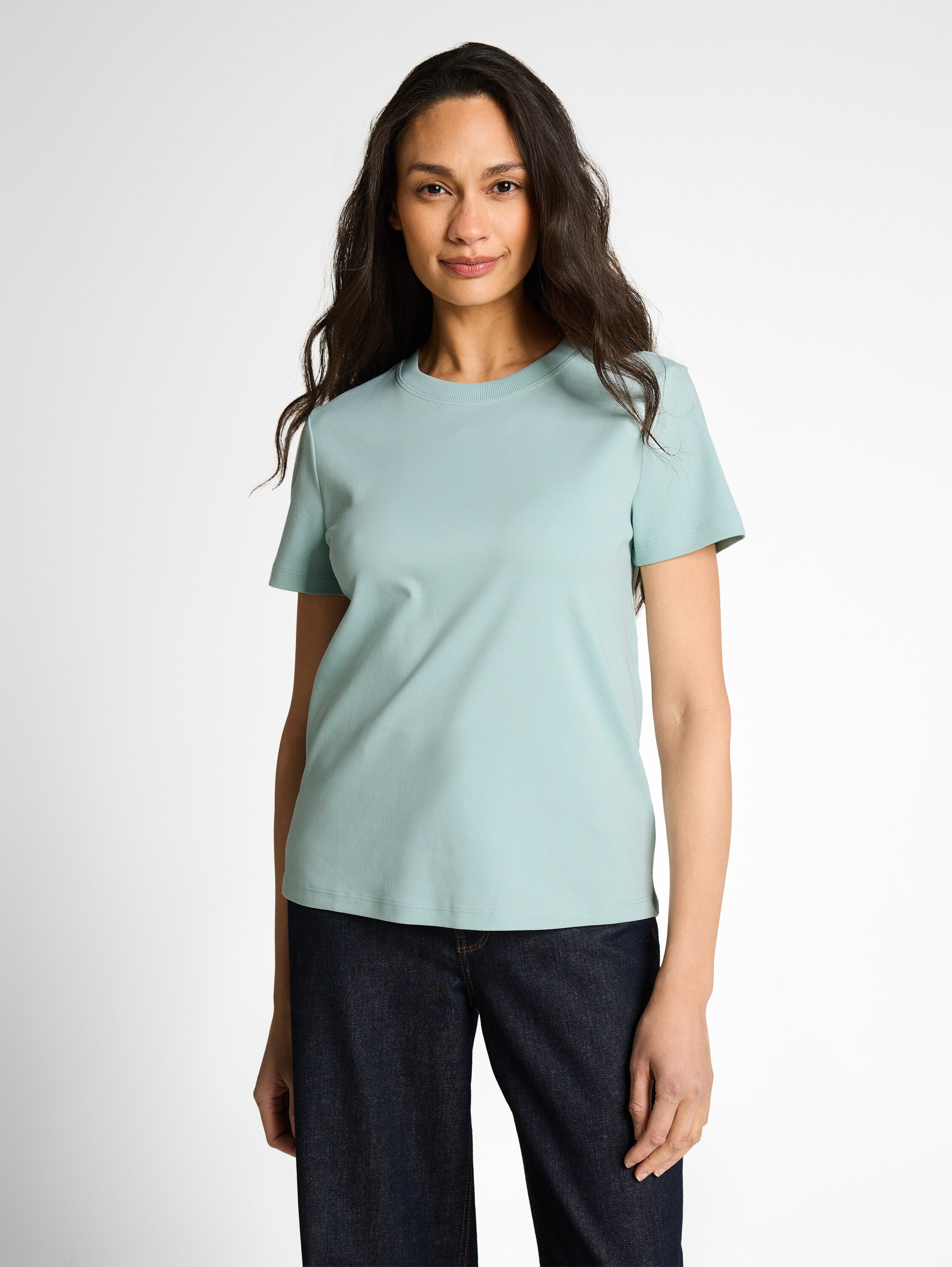 Basic T-Shirt aus Baumwolle