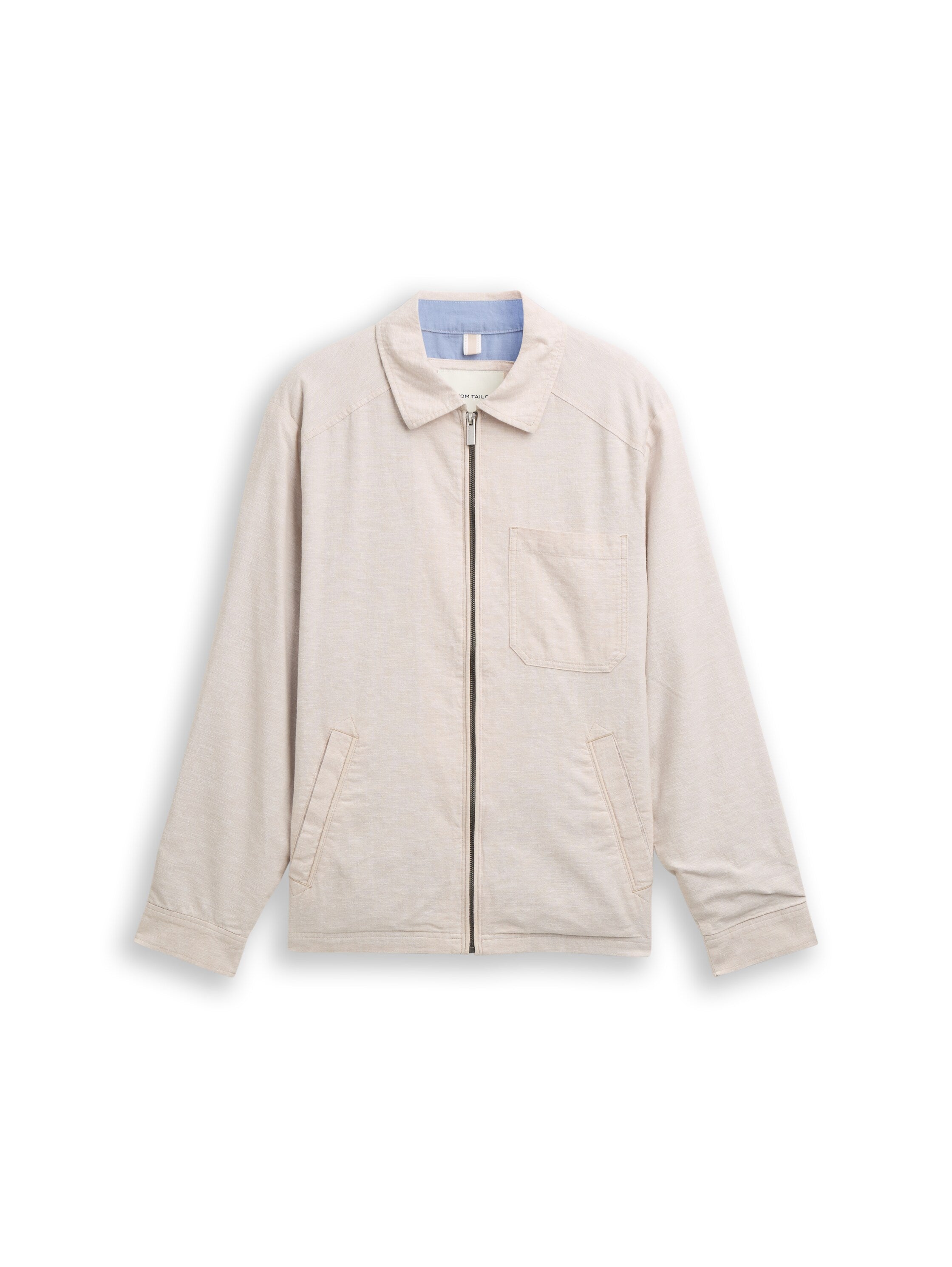 Hemdjacke mit Leinenanteil