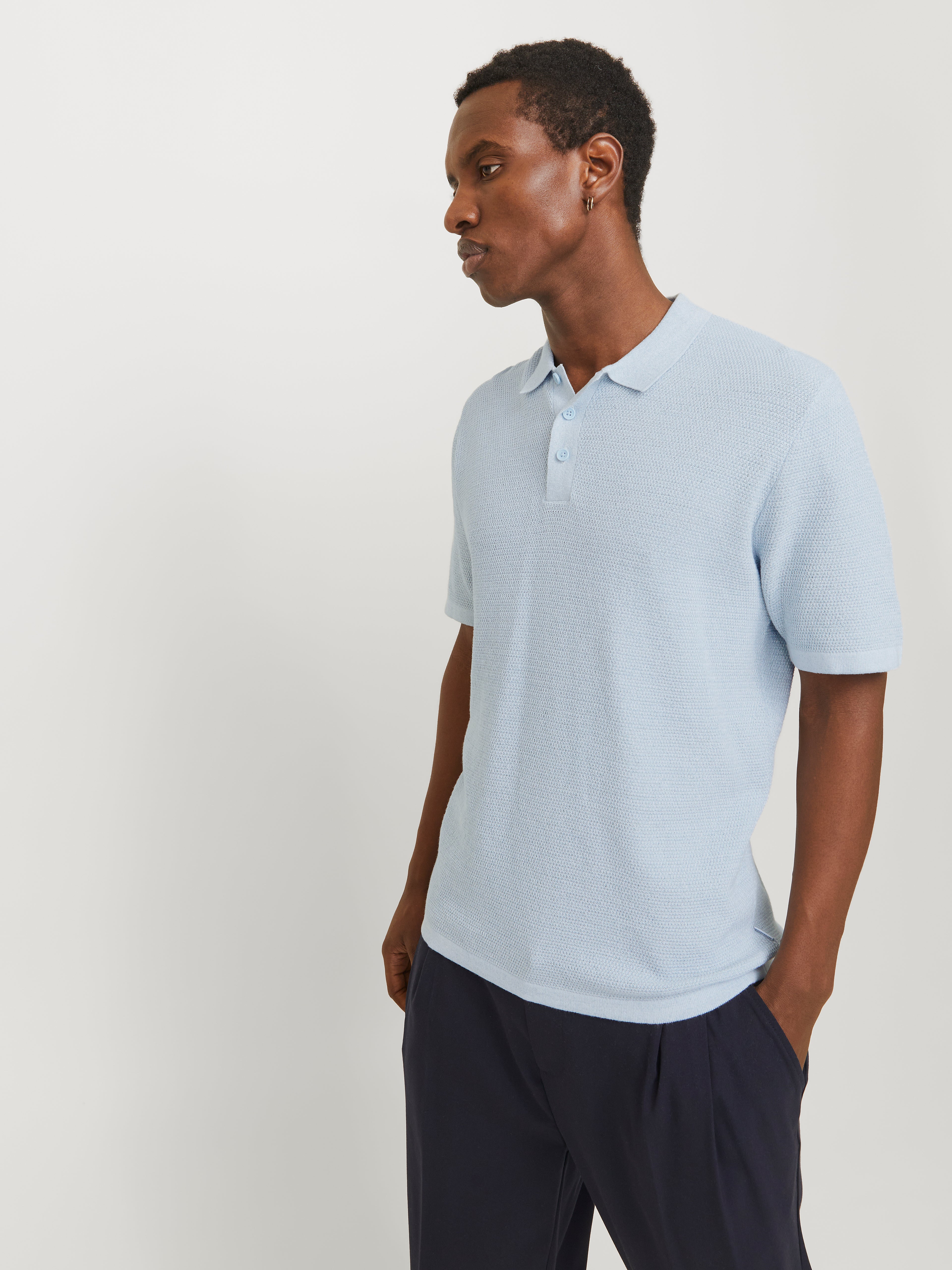 JJEGEORGE KNIT POLO SS SN