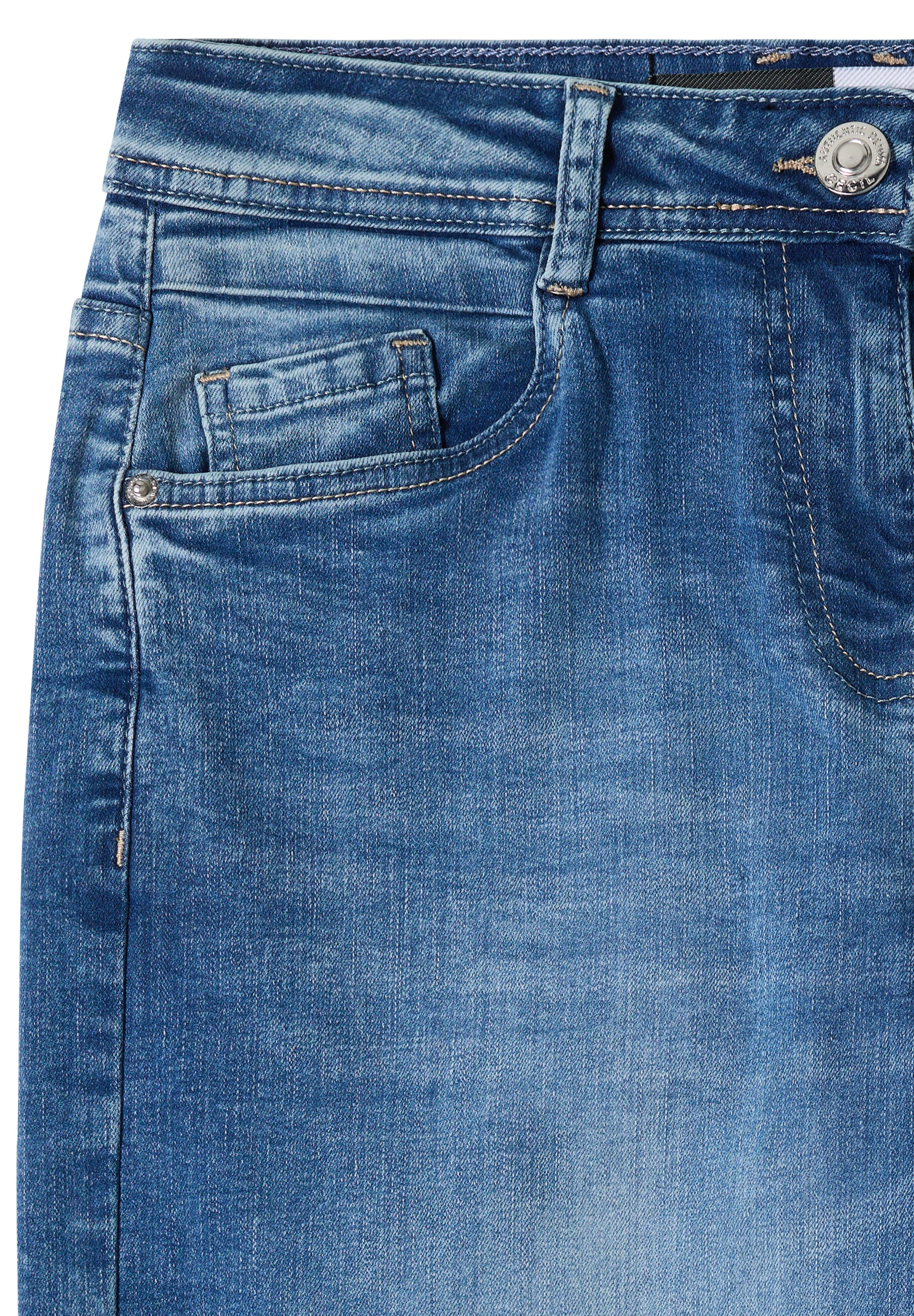 High Waist Barrel Leg Jeans im Loose Fit