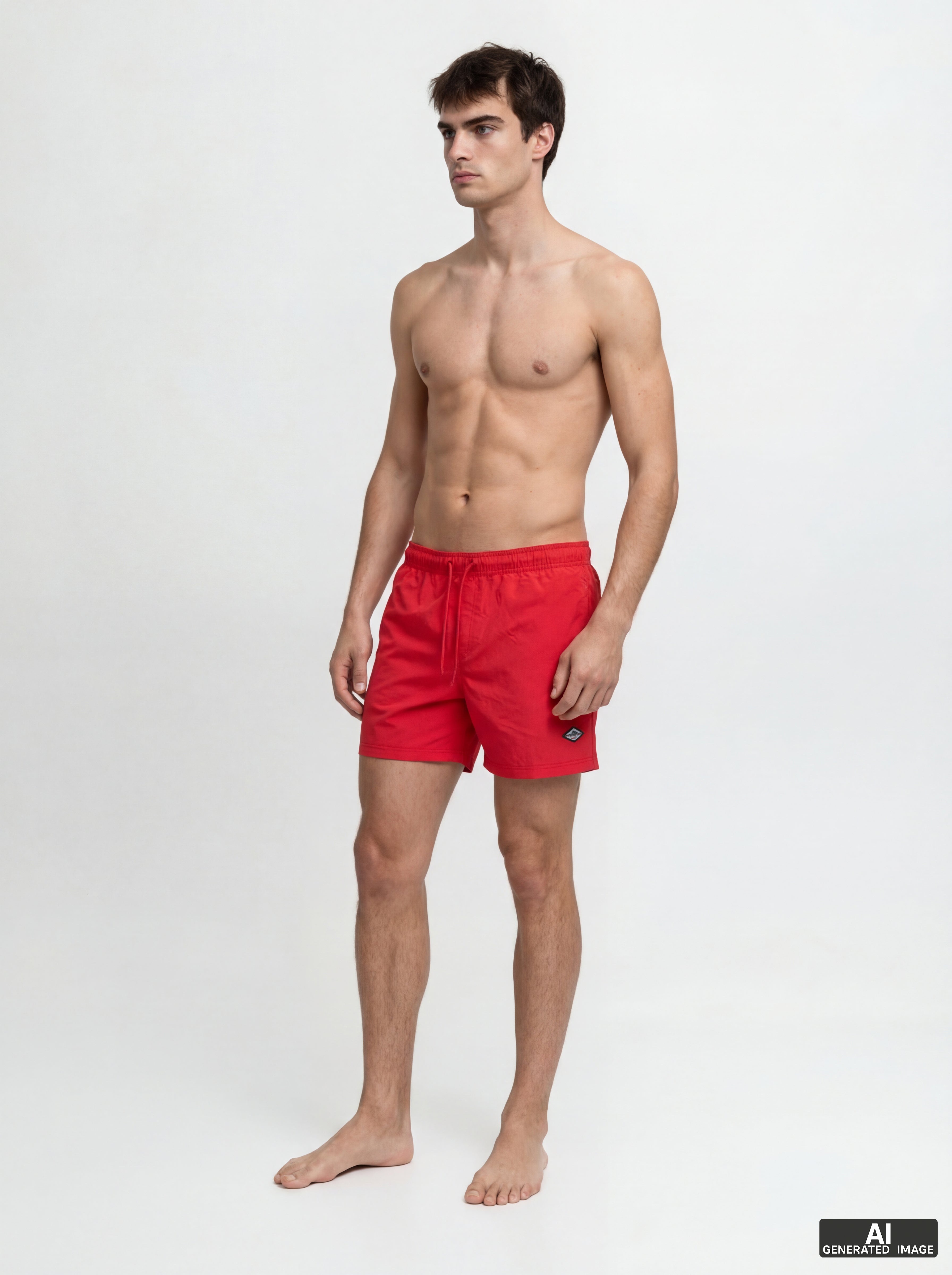 JPSTMAUI TROPIC SOLID SWIM SHORTS REG SN