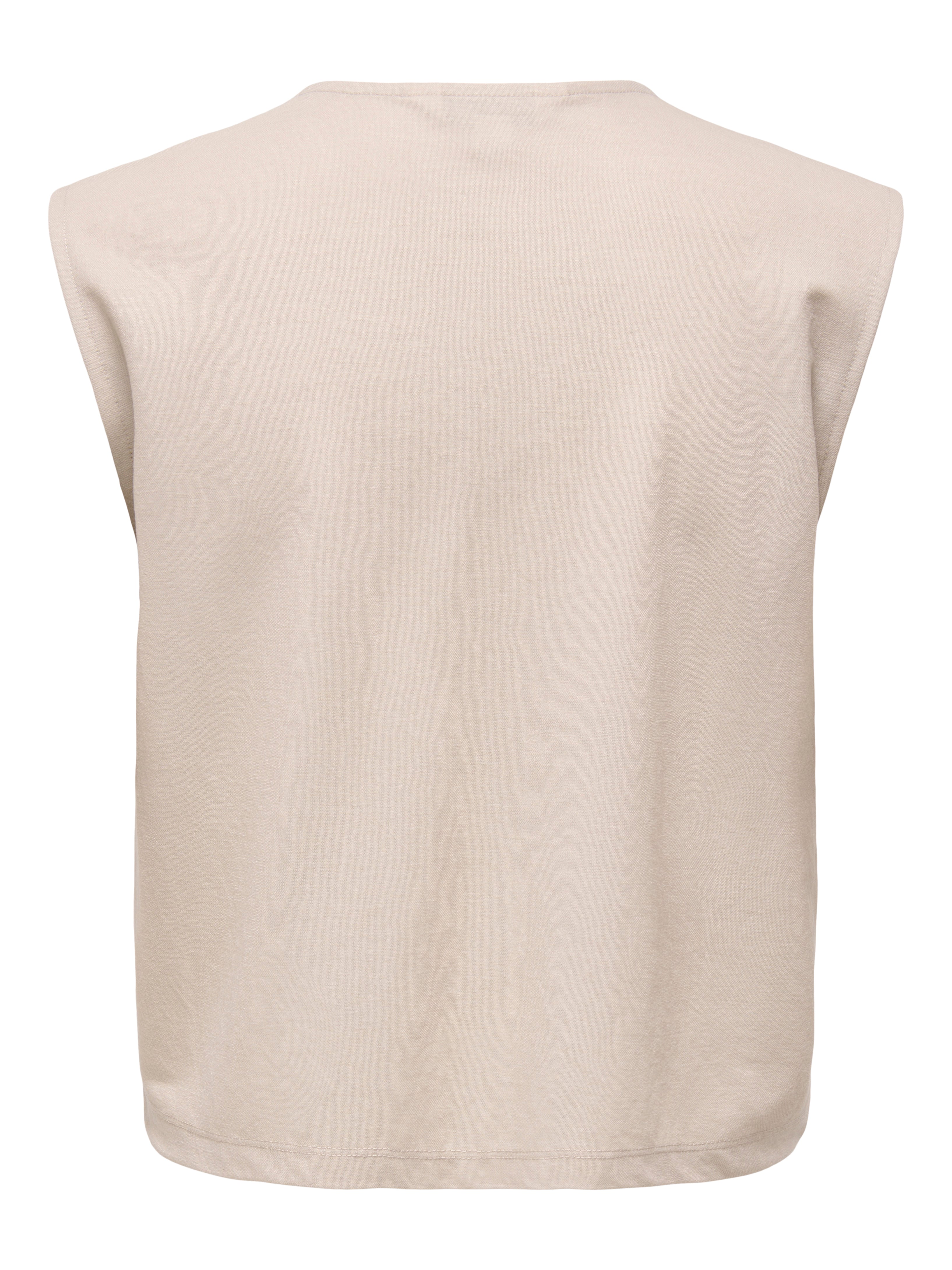 ONLSAKURA SL SHORT TIE TOP WVN