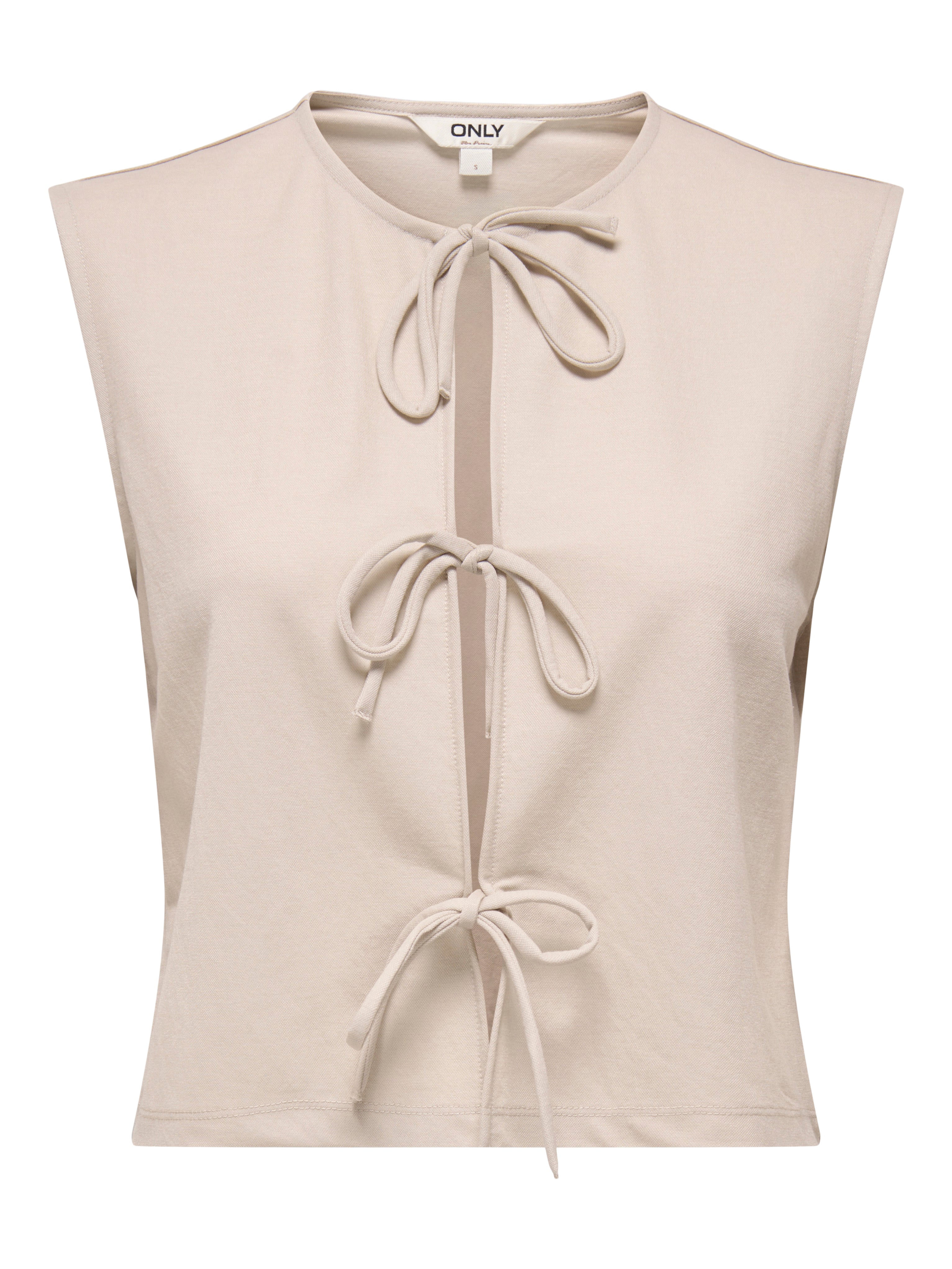 ONLSAKURA SL SHORT TIE TOP WVN