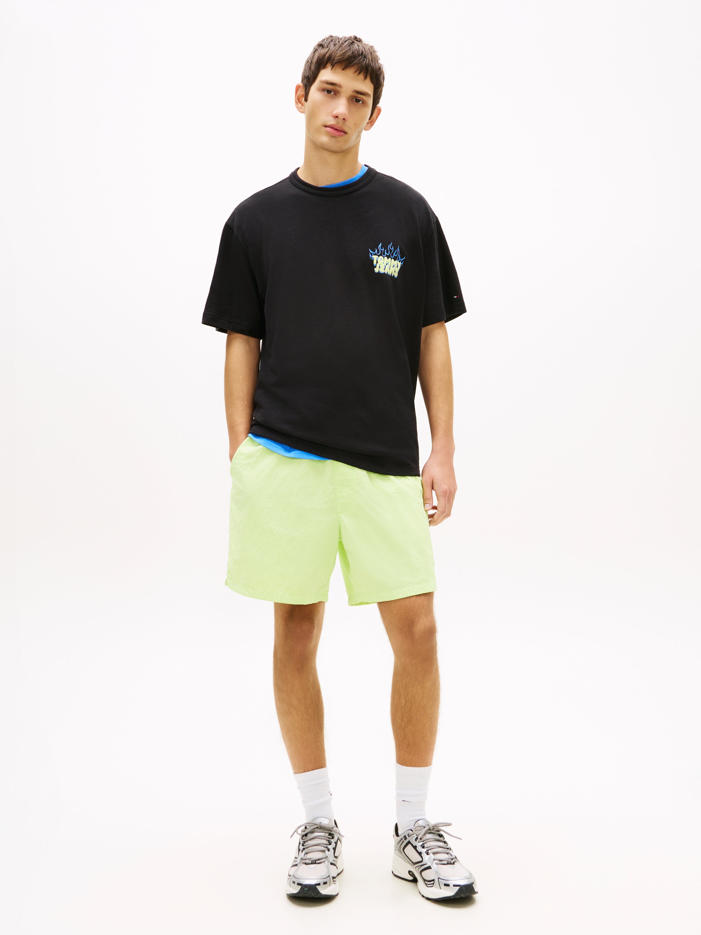 Bubble Logo Textured Jersey Relaxed T-Shirt