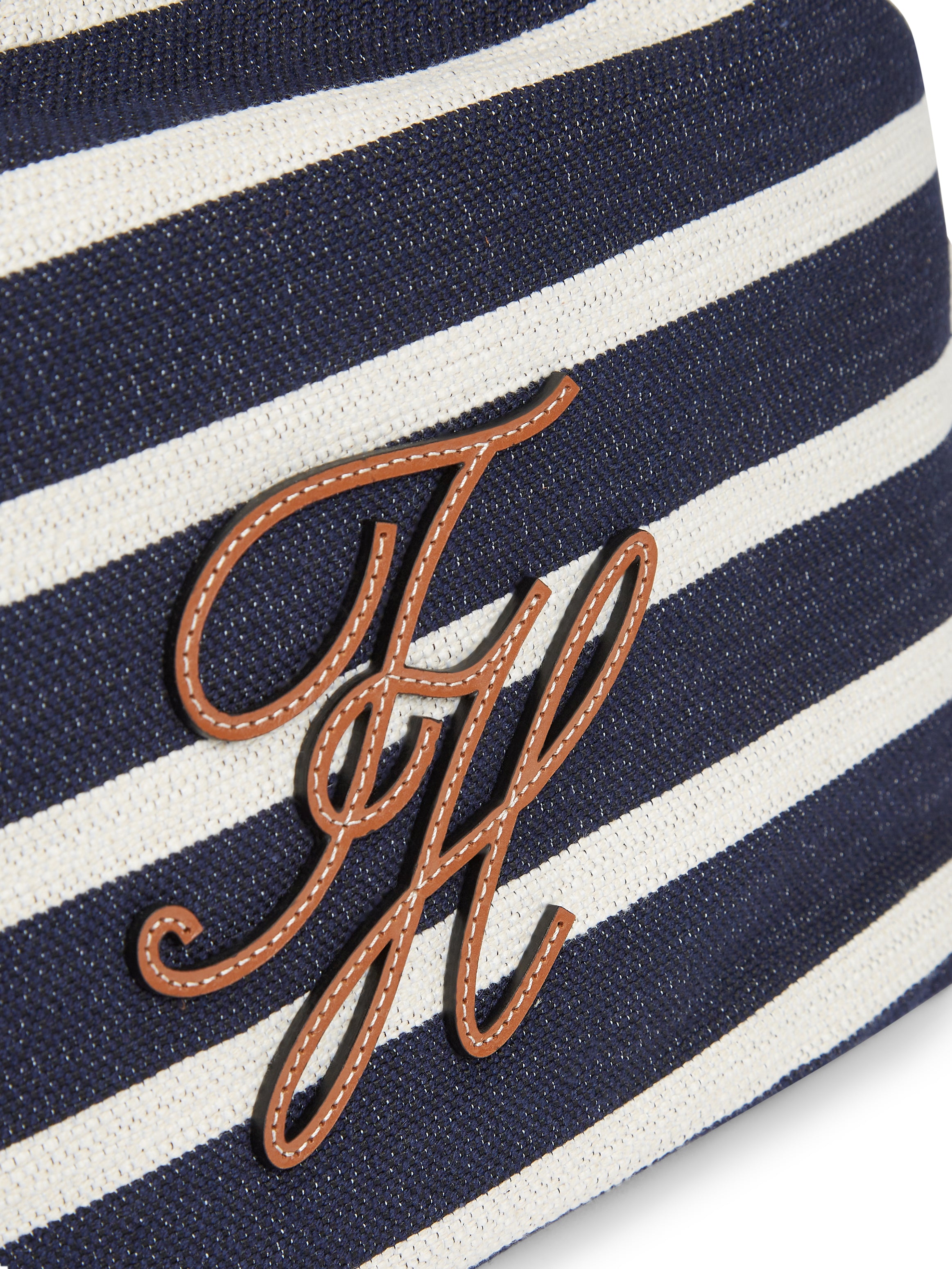 Stripe Logo Adjustable Bucket Bag