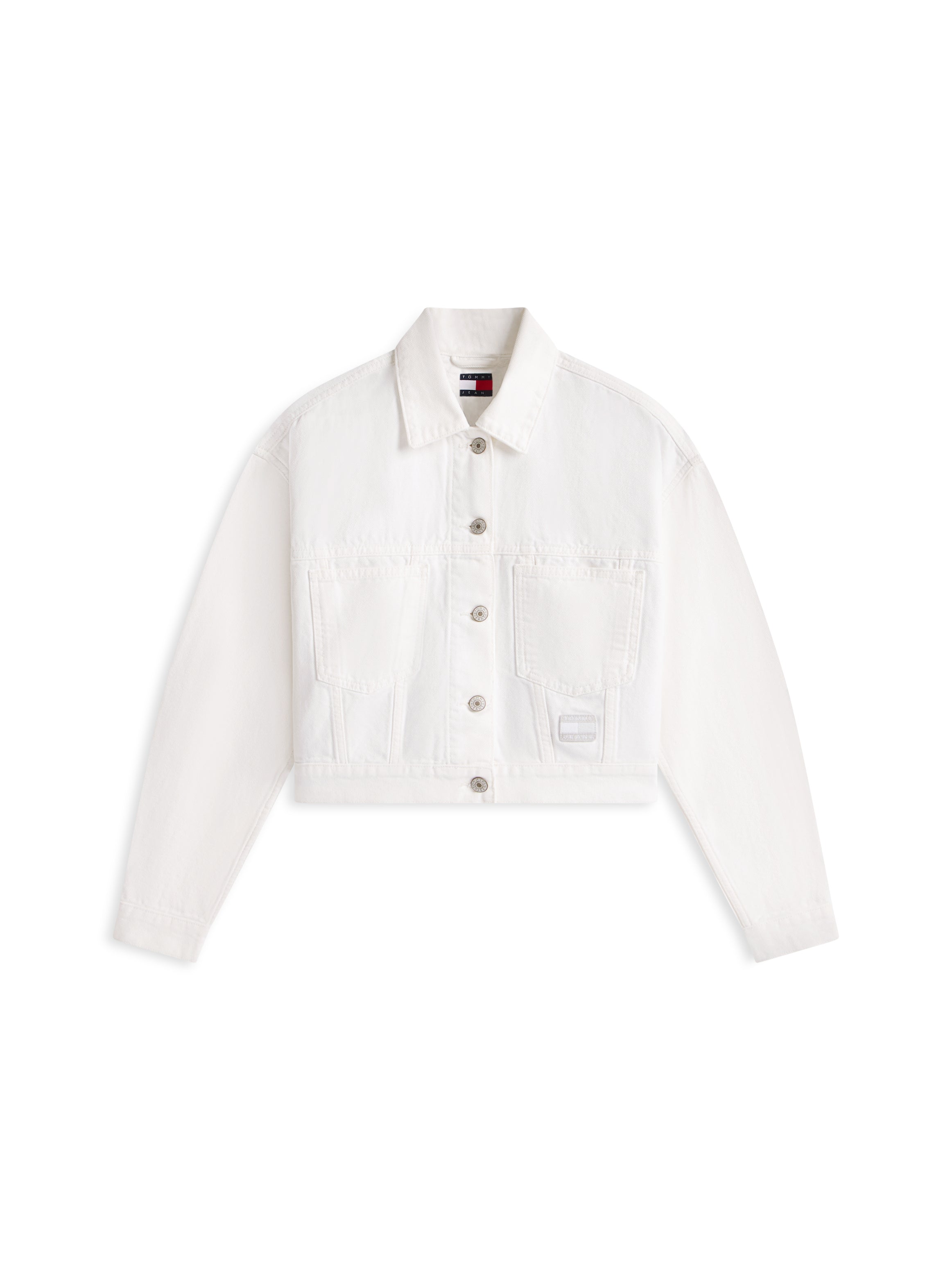 Back Logo Oversized Denim Trucker Jacket