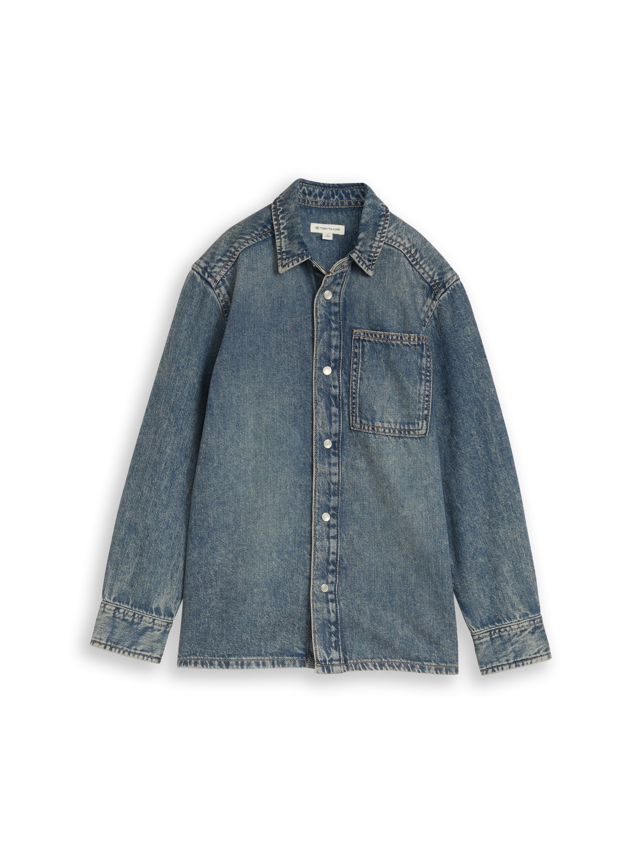 Regular Fit Jeanshemd mit Baumwolle