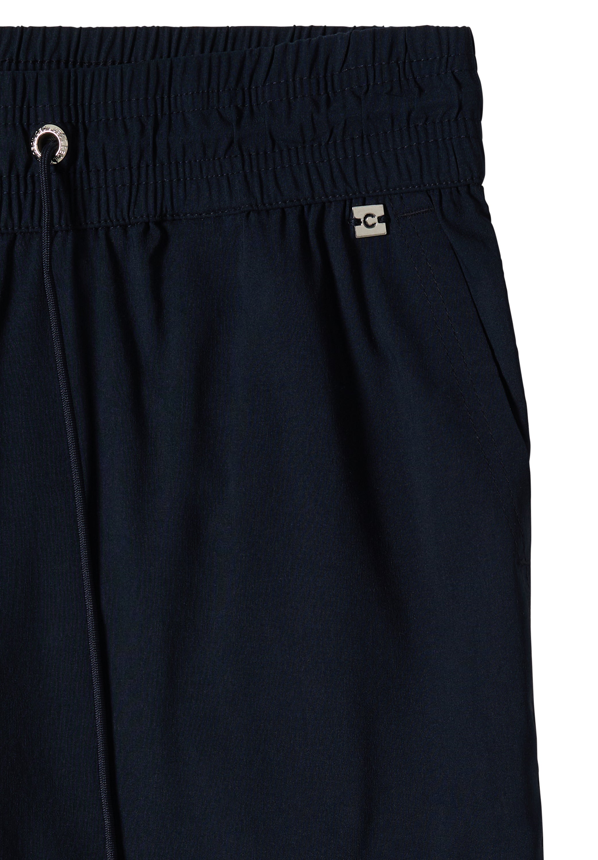 Mid Waist Slim Leg Hose im Casual Fit