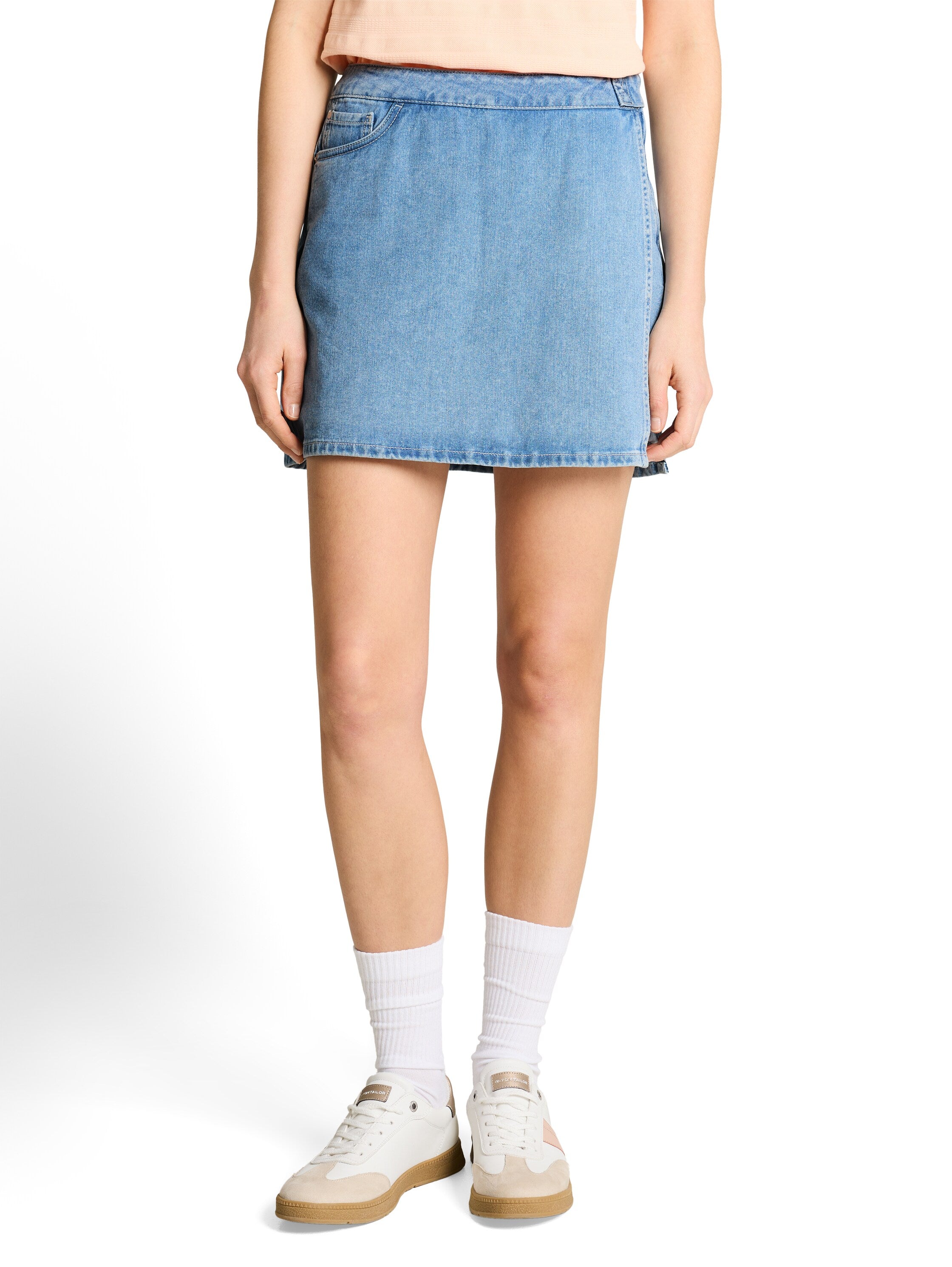 Jeans Skort in Wickel-Optik