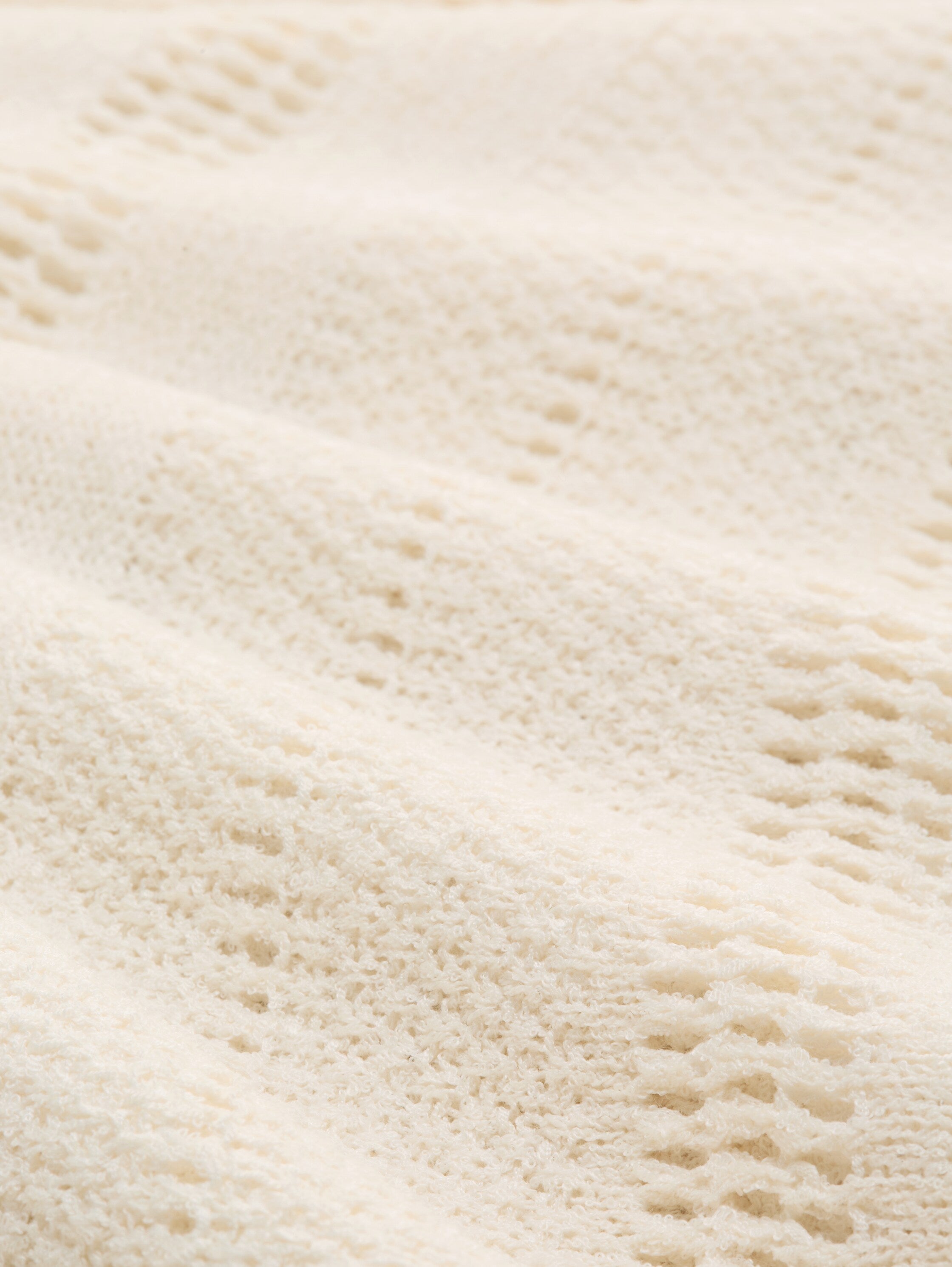 Relaxed Fit Strickpullover mit Lochmuster