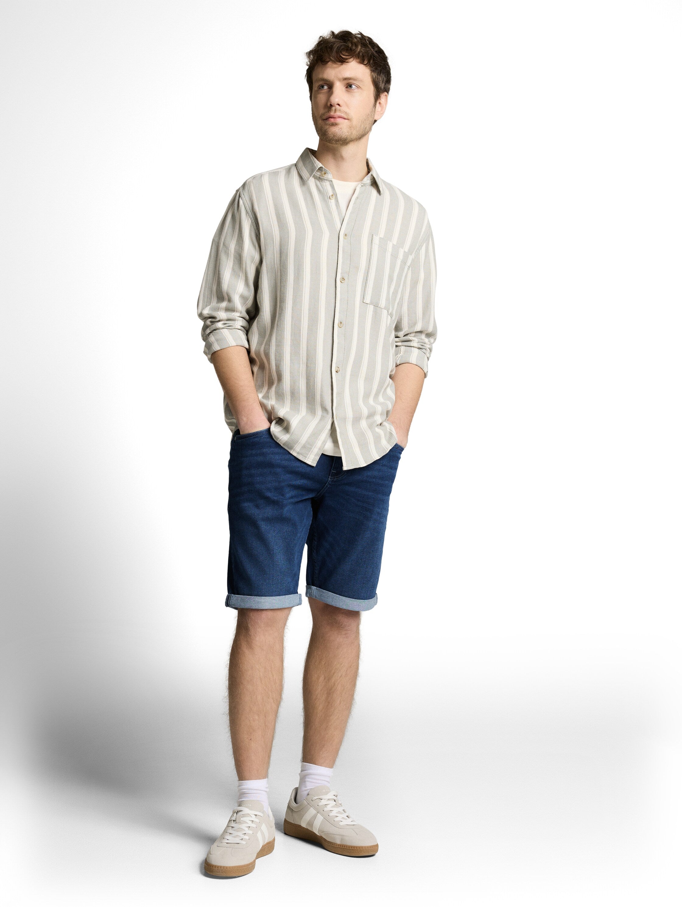 TTJOSH REGULAR SLIM Jeans Shorts mit Superstretch