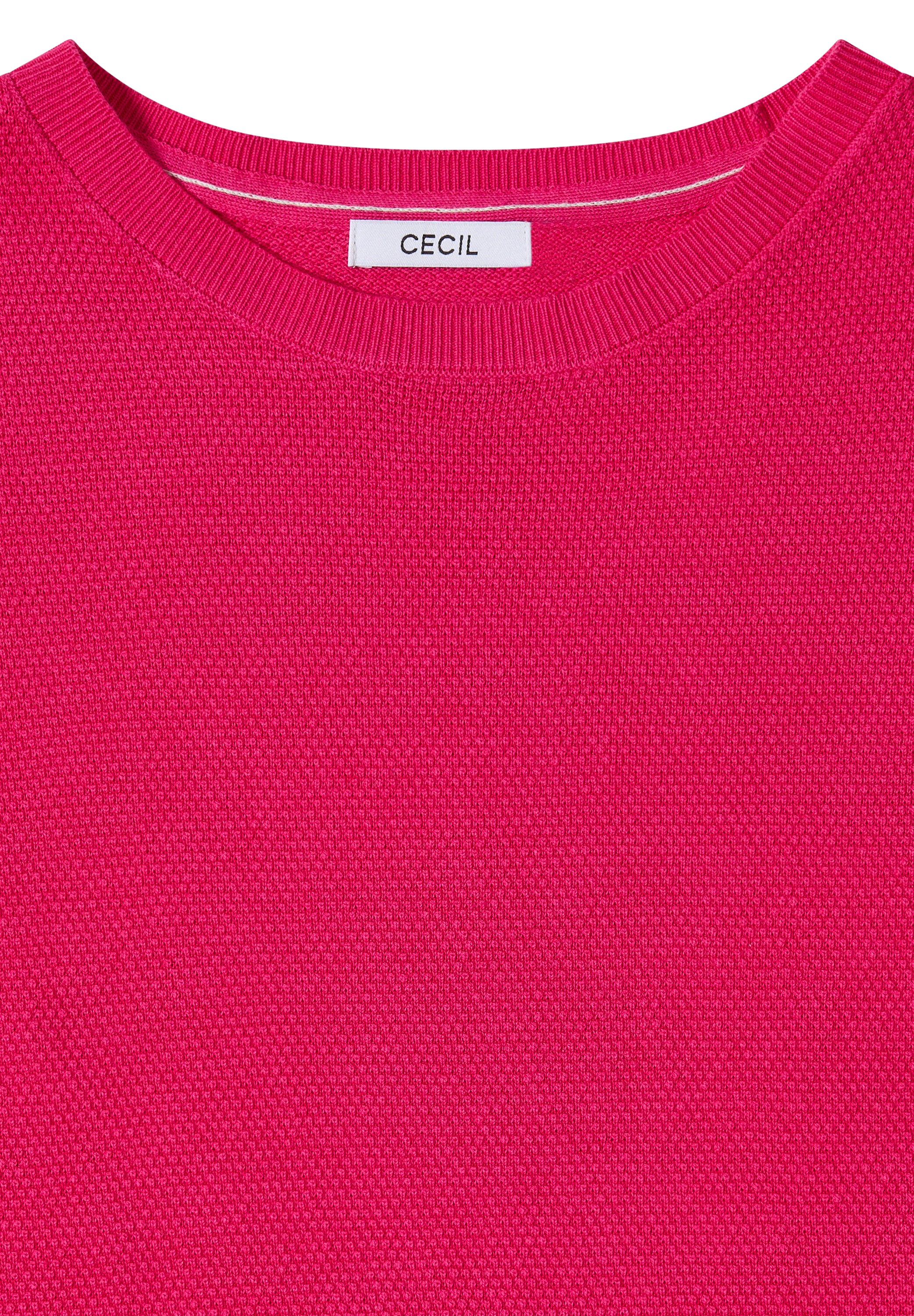 Kurzarm Pullover mit Struktur