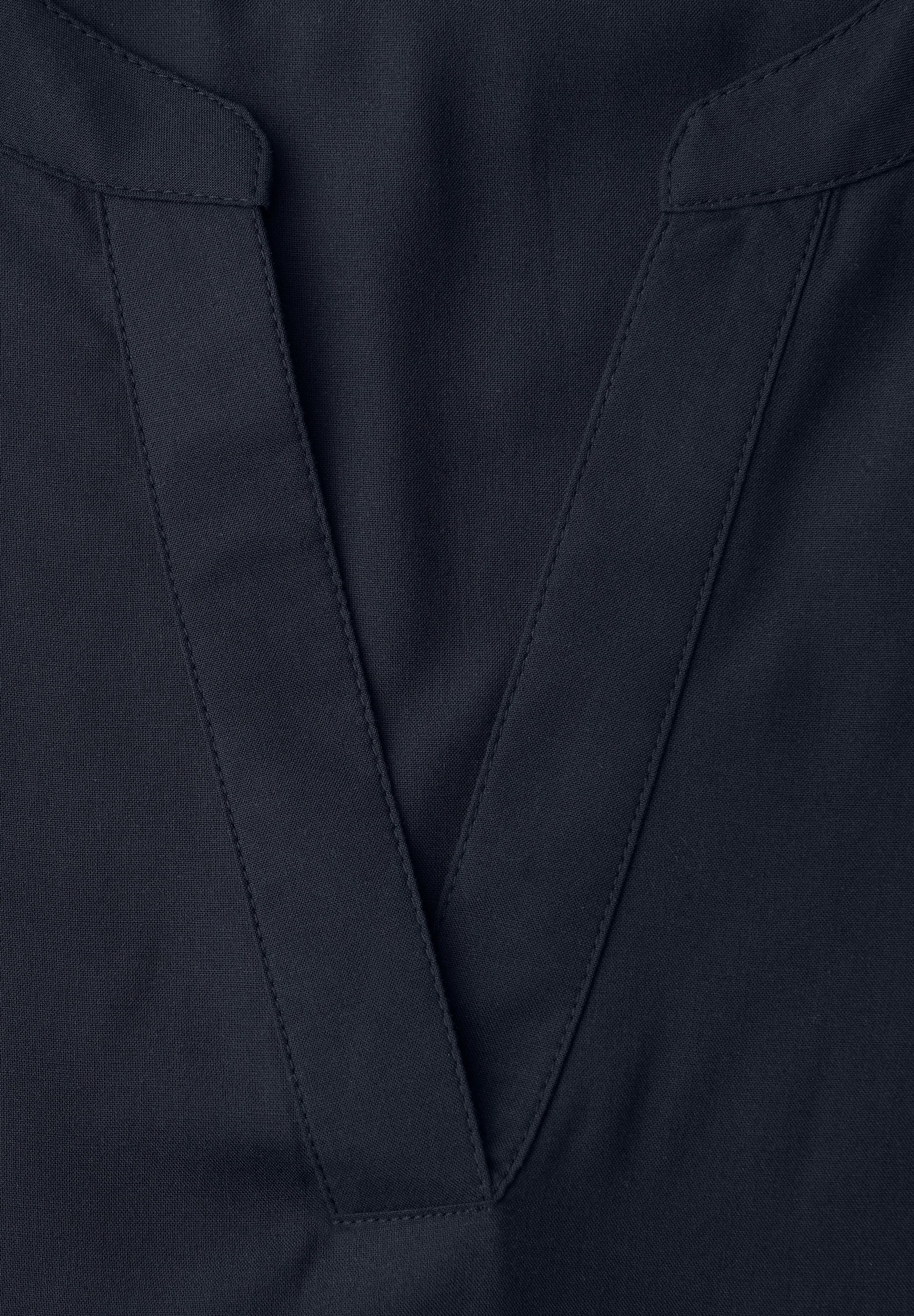 Kurzarm Bluse mit Turn-Up