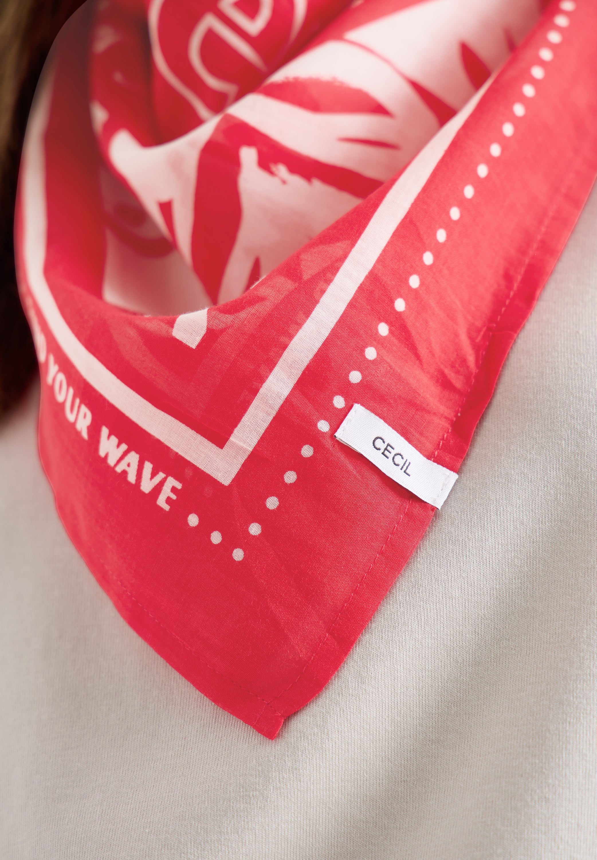 Bandana mit Print und Wording