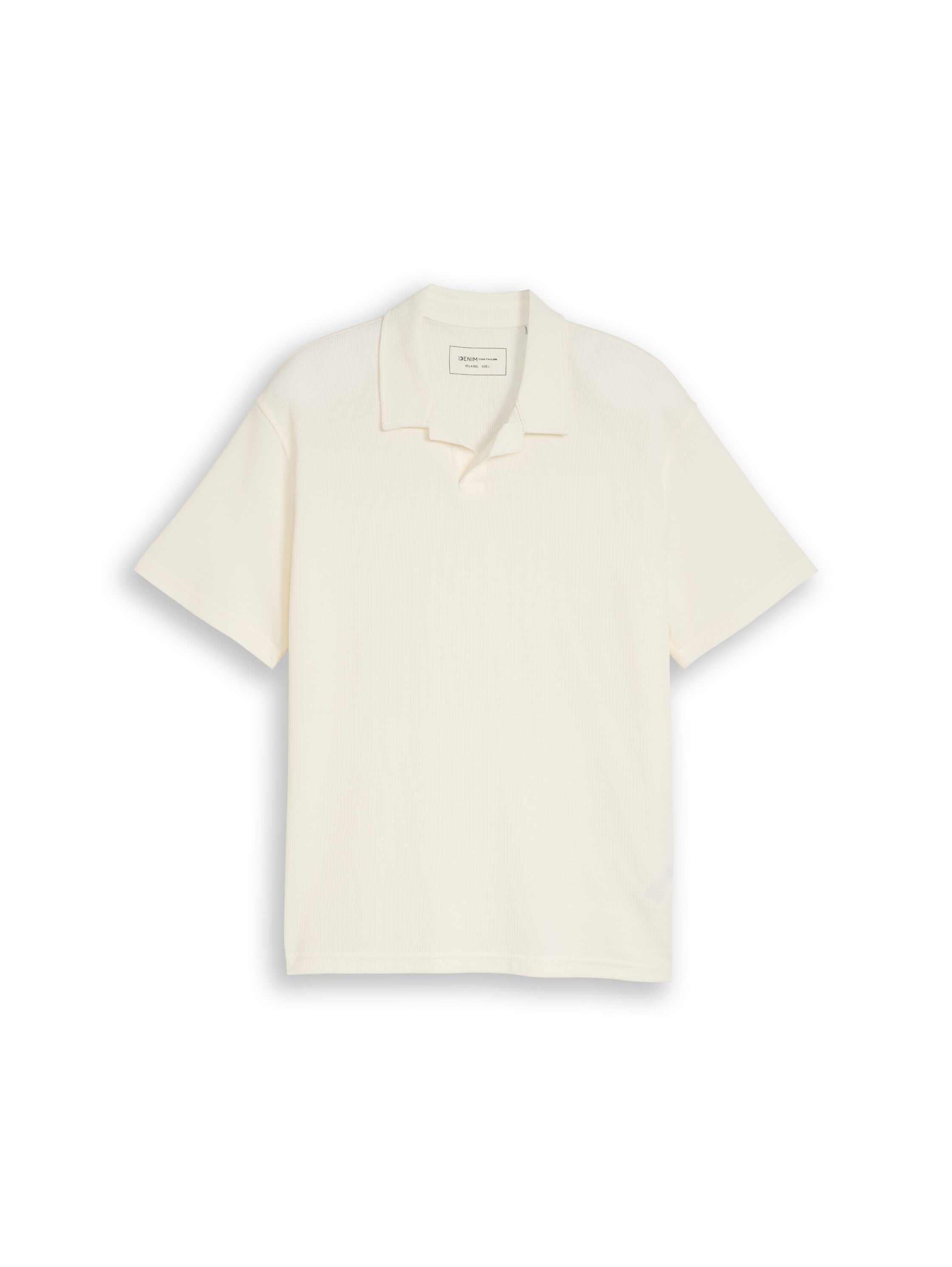 Relaxed Fit Resort Poloshirt mit Waffelstruktur