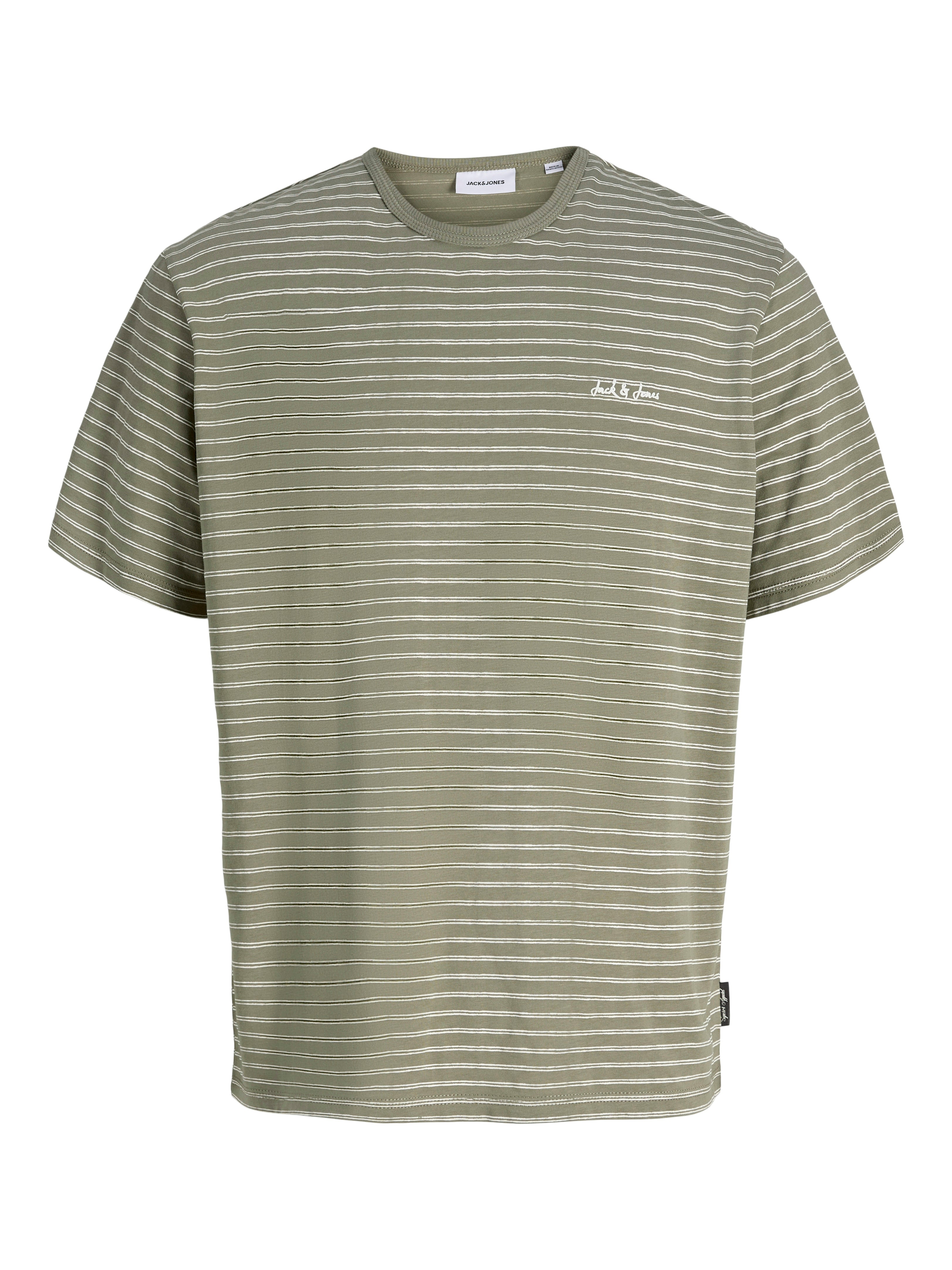 JJDEVIN DAYTONA STRIPED TEE SS CREW NECK