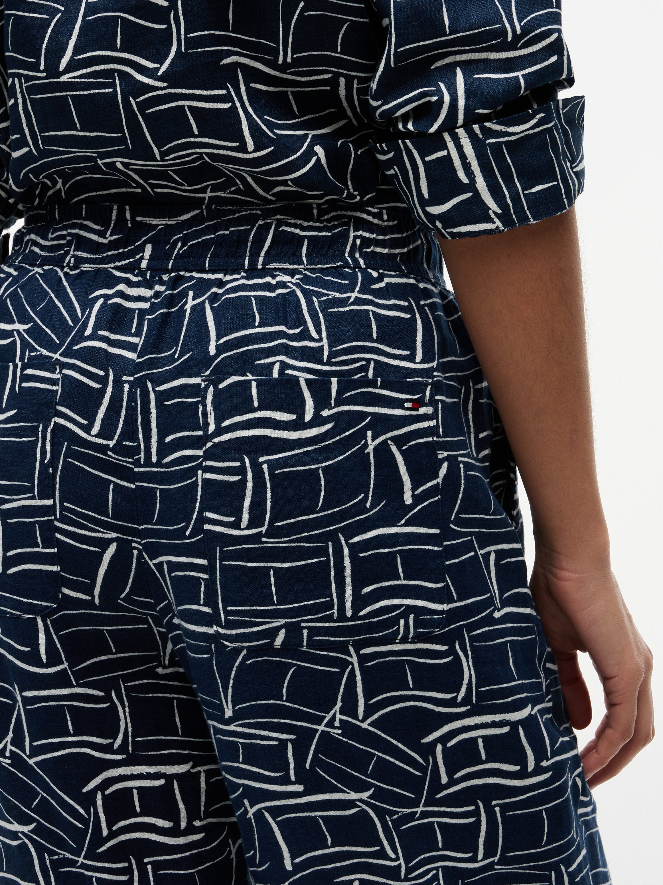 Relaxed Wide Leg Pure Linen Trousers