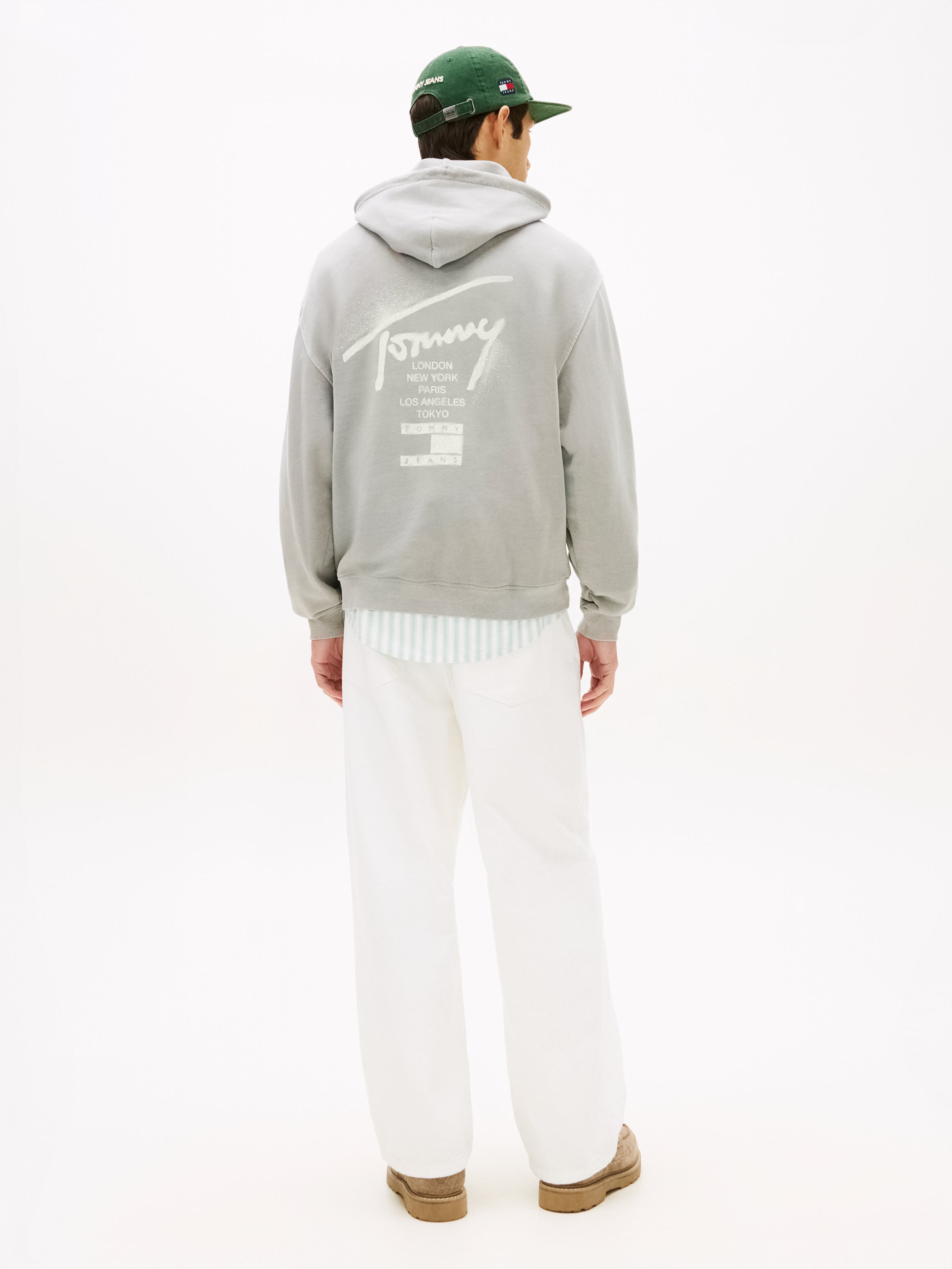 Signature Back Logo Washed Relaxed Hoody