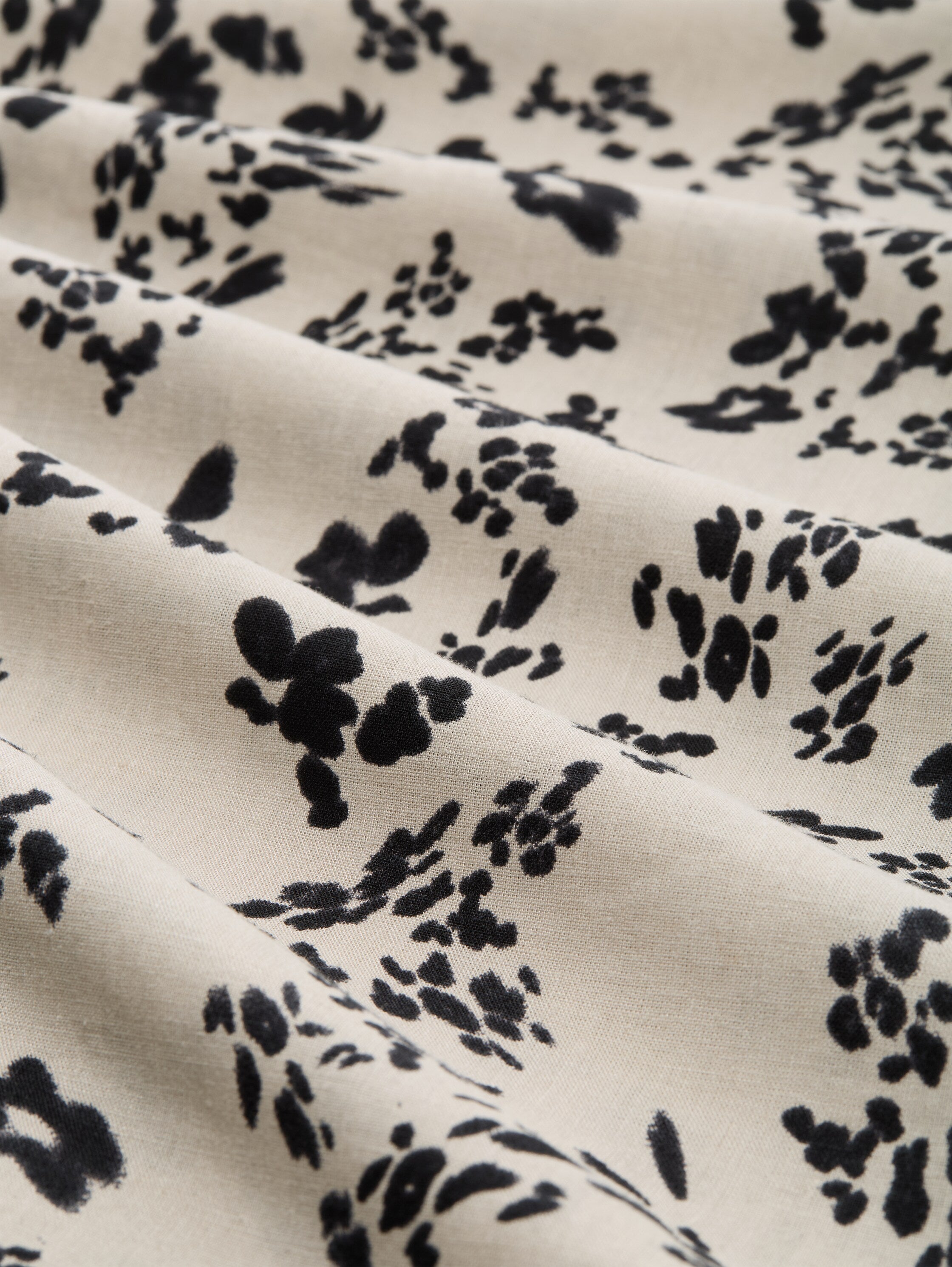 Midi-Kleid mit Leinenanteil