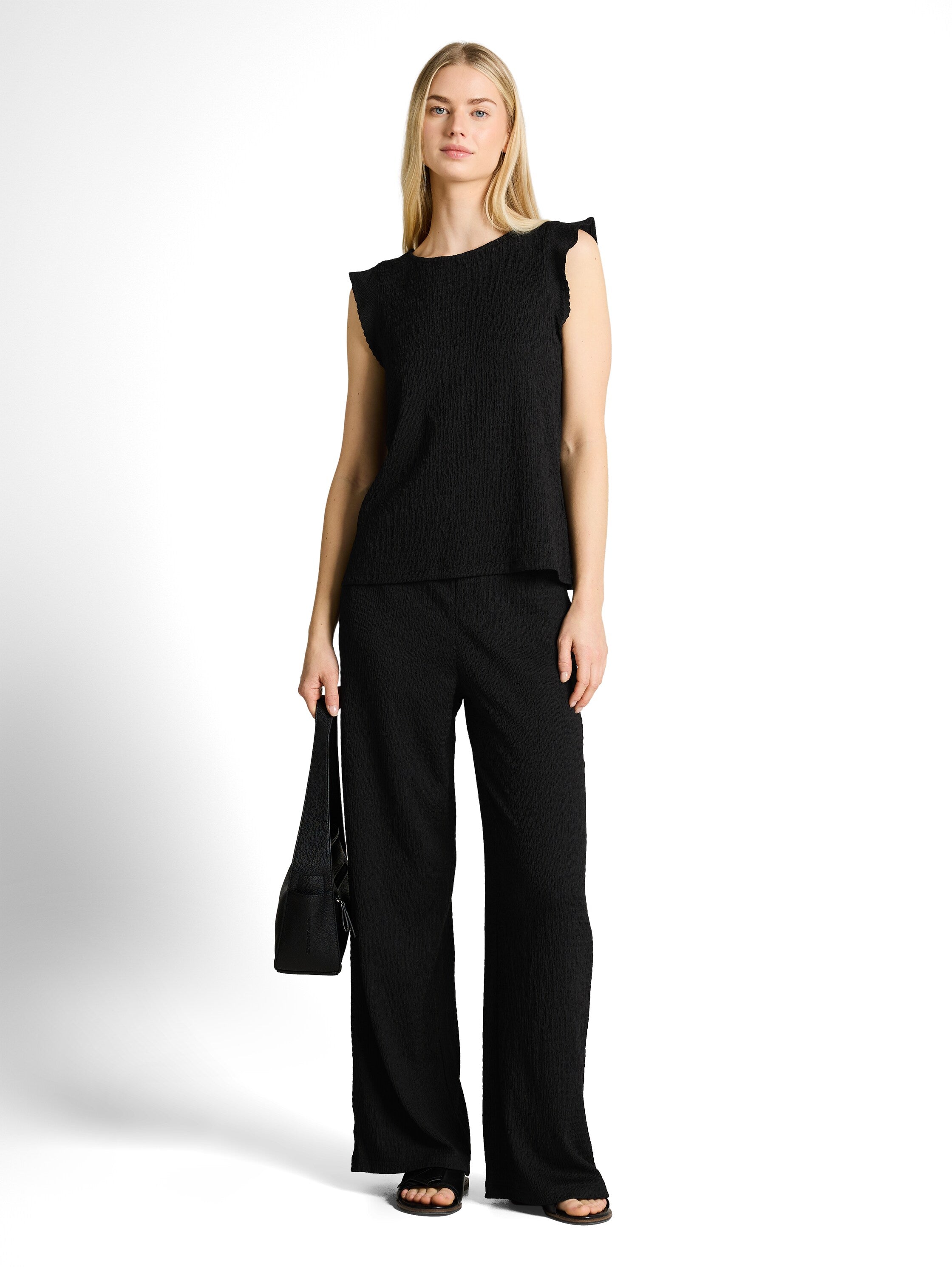 Crinkle Wide Leg Hose