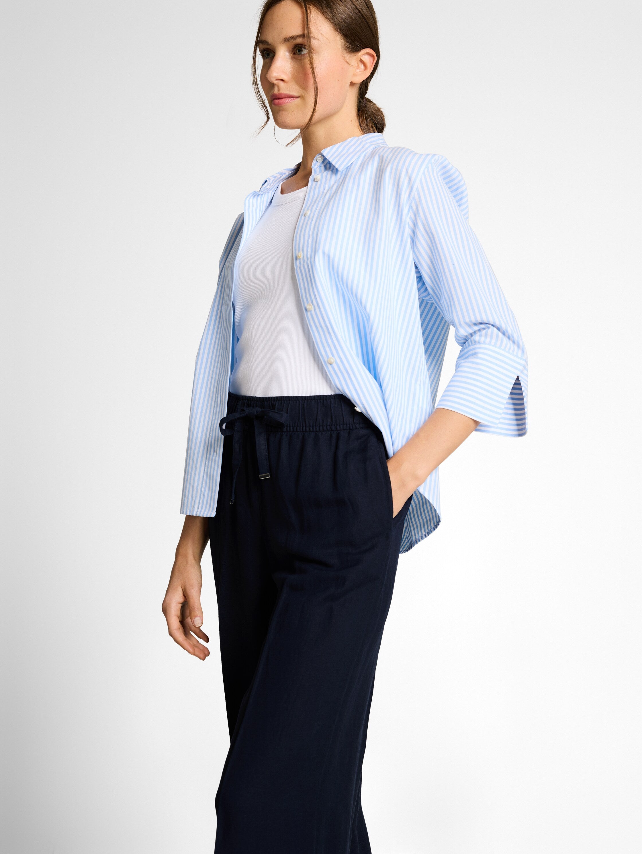 Loose Fit Hose mit Leinenanteil