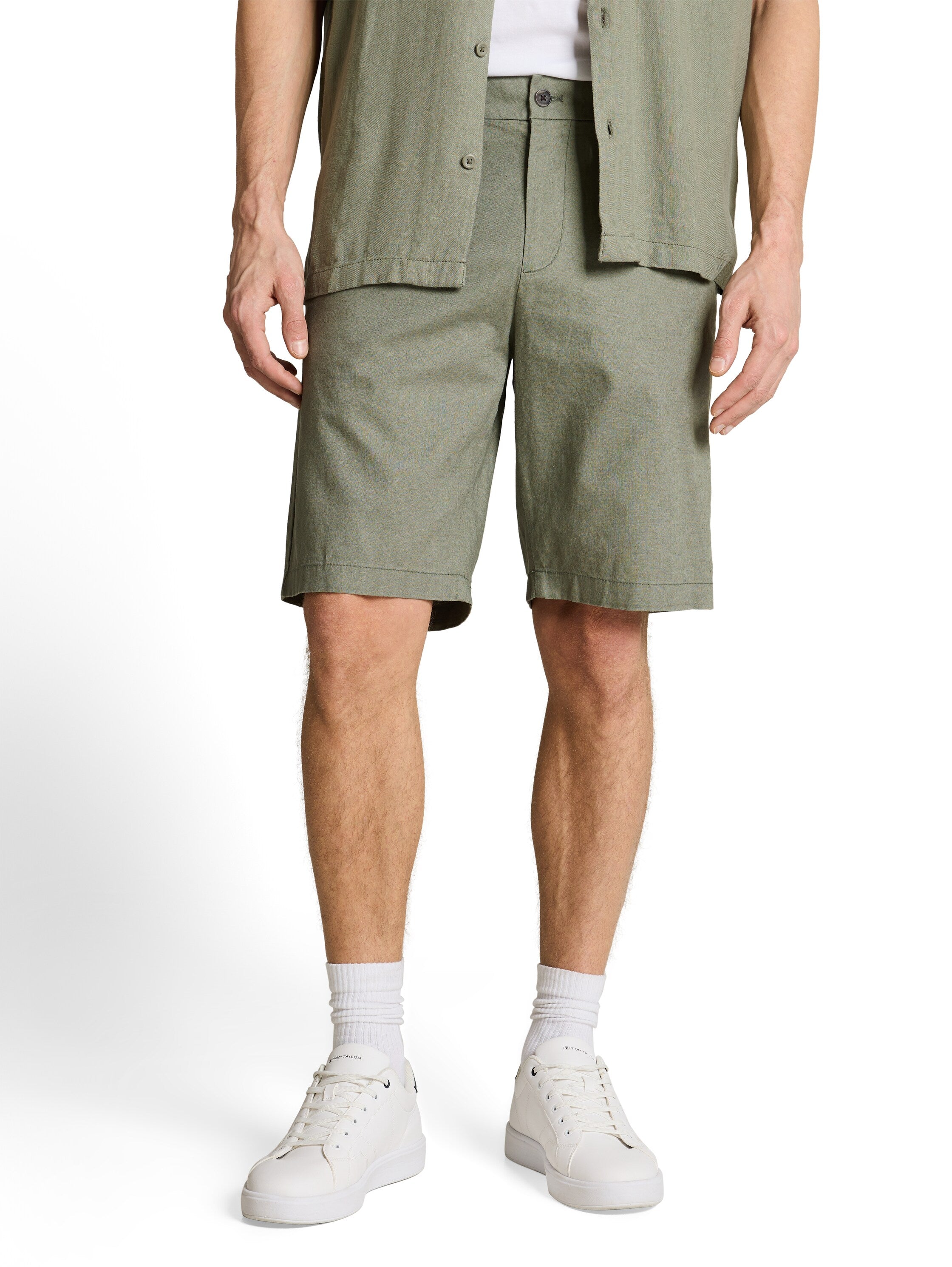 TTRELAXED Chino Shorts mit Leinenanteil