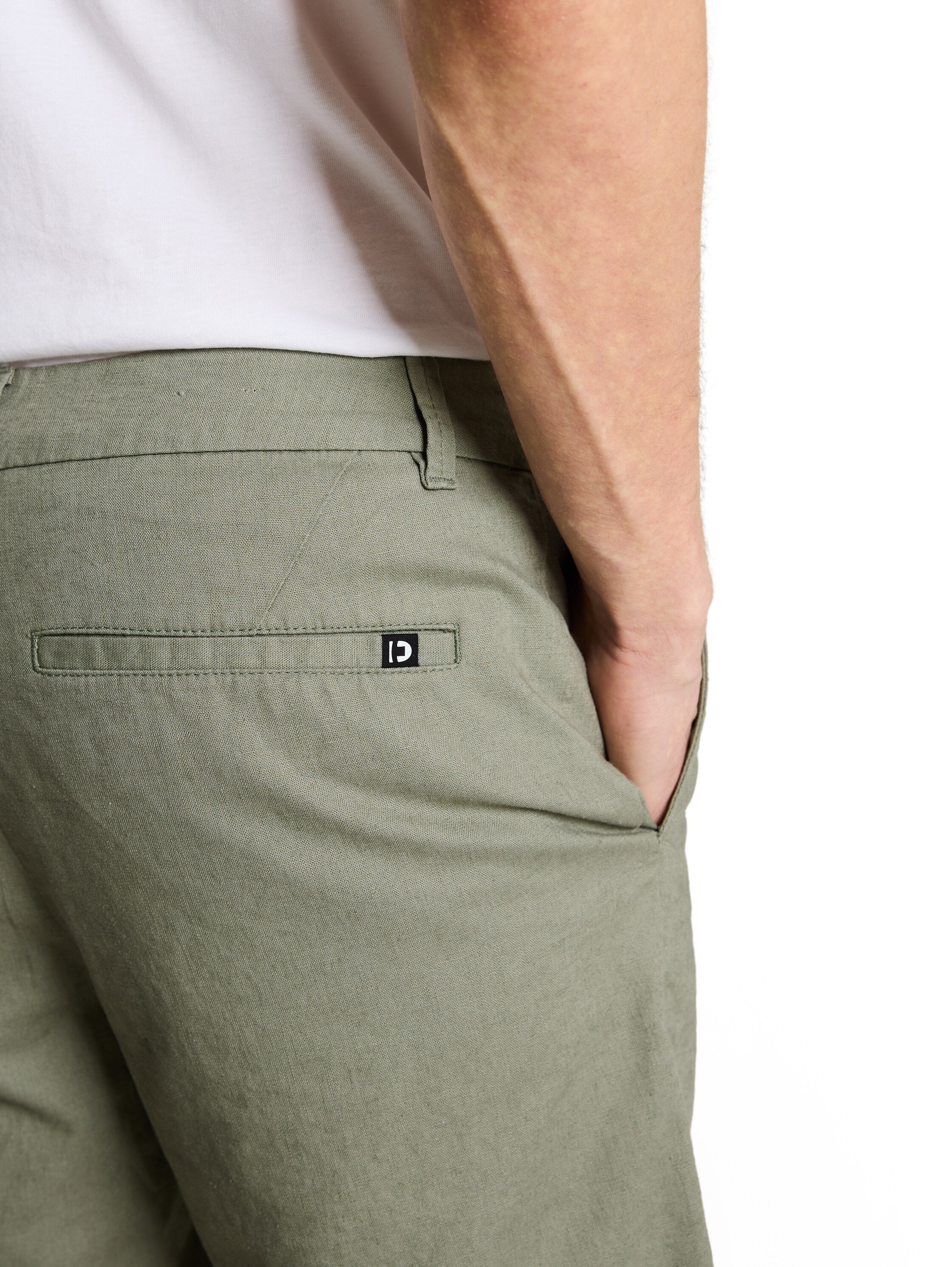 TTRELAXED Chino Shorts mit Leinenanteil