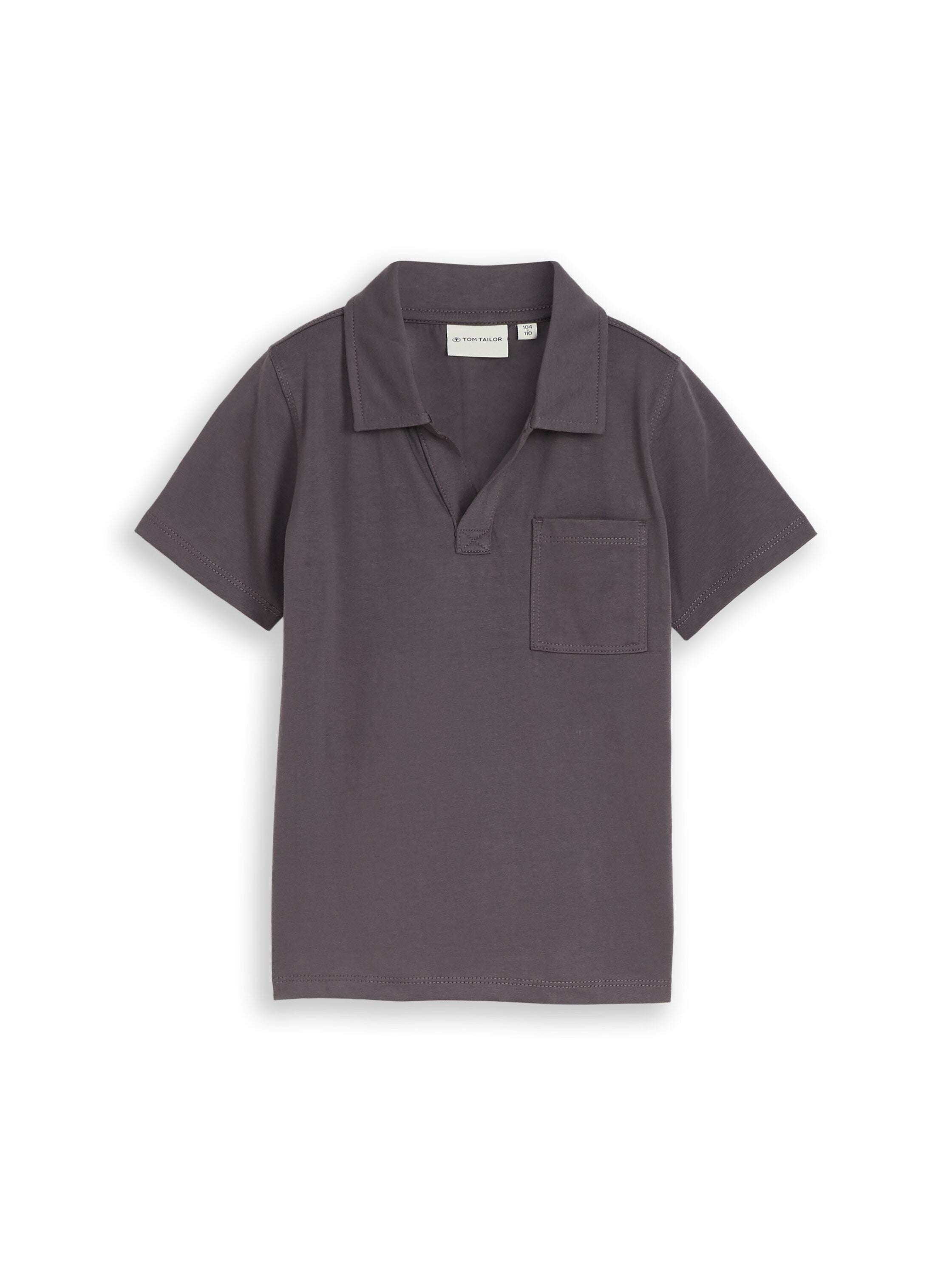 Heavy-Jersey Poloshirt mit Brusttasche