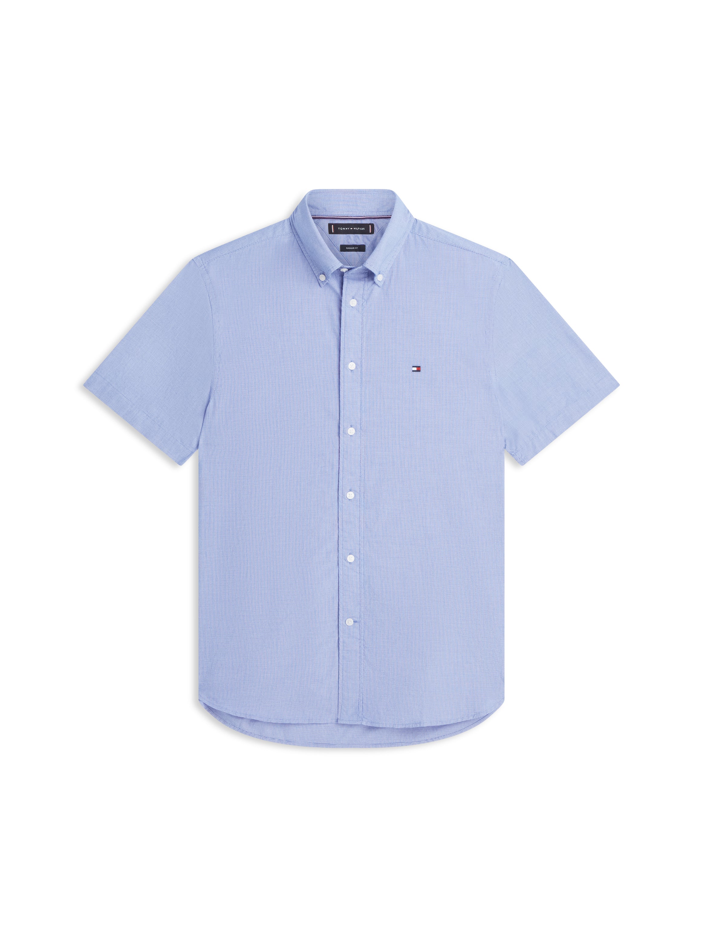 Regular Fit Houndstooth Short Sleeve Shirt