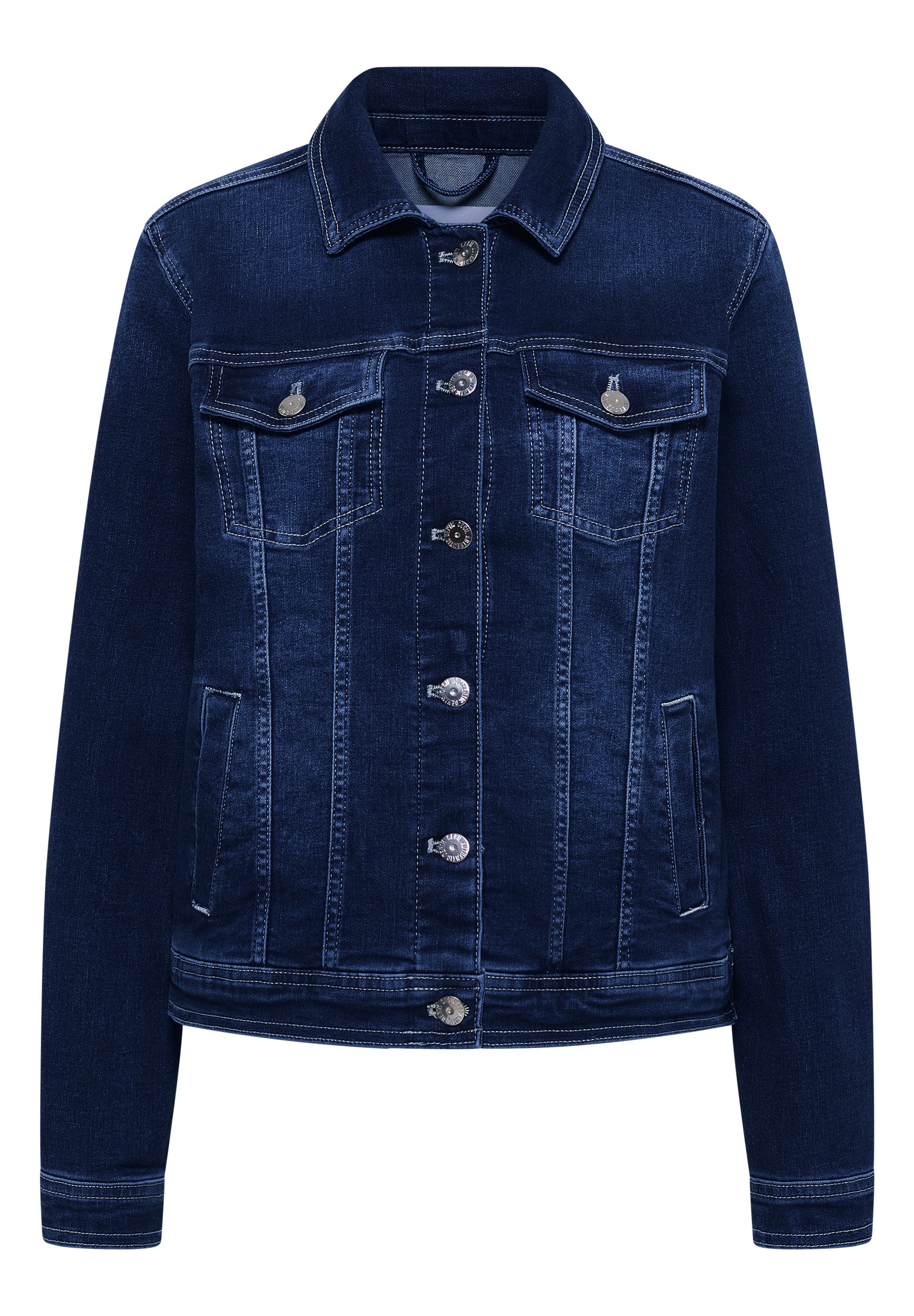 Jeansjacke mit Brusttaschen und Knöpfen