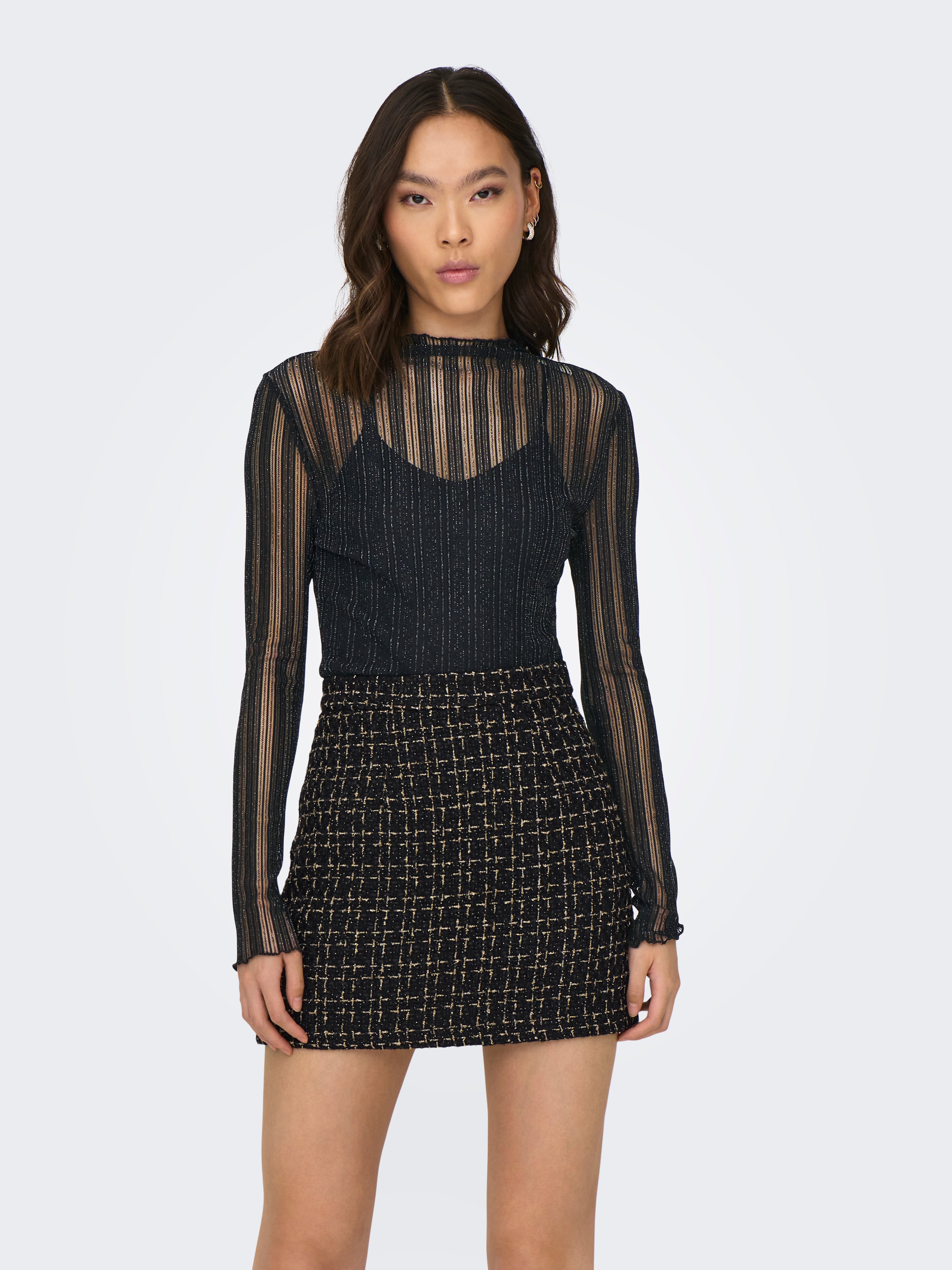 JDYVIVY L/S LUREX TOP JRS