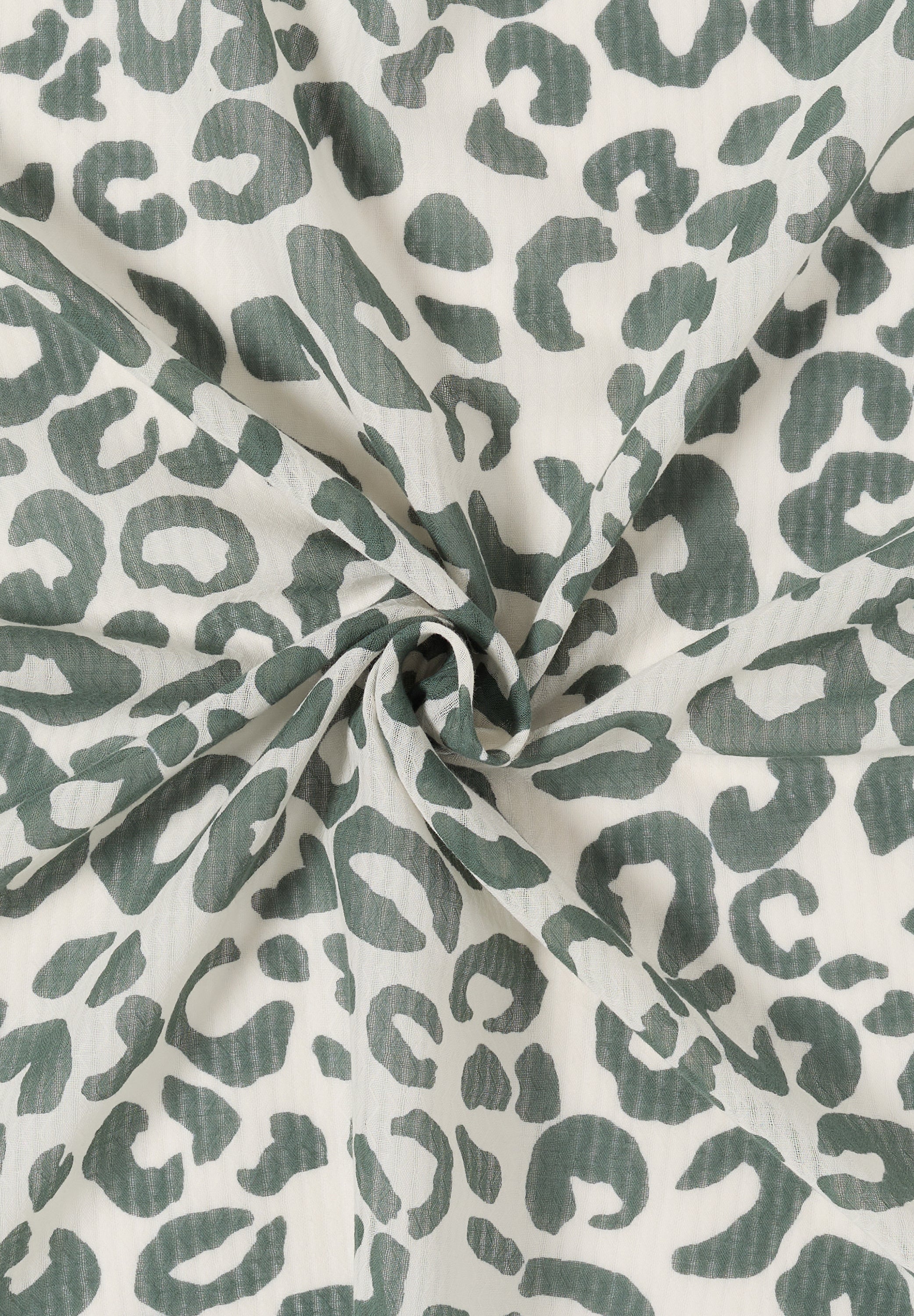Bandana mit Struktur und Leo-Print