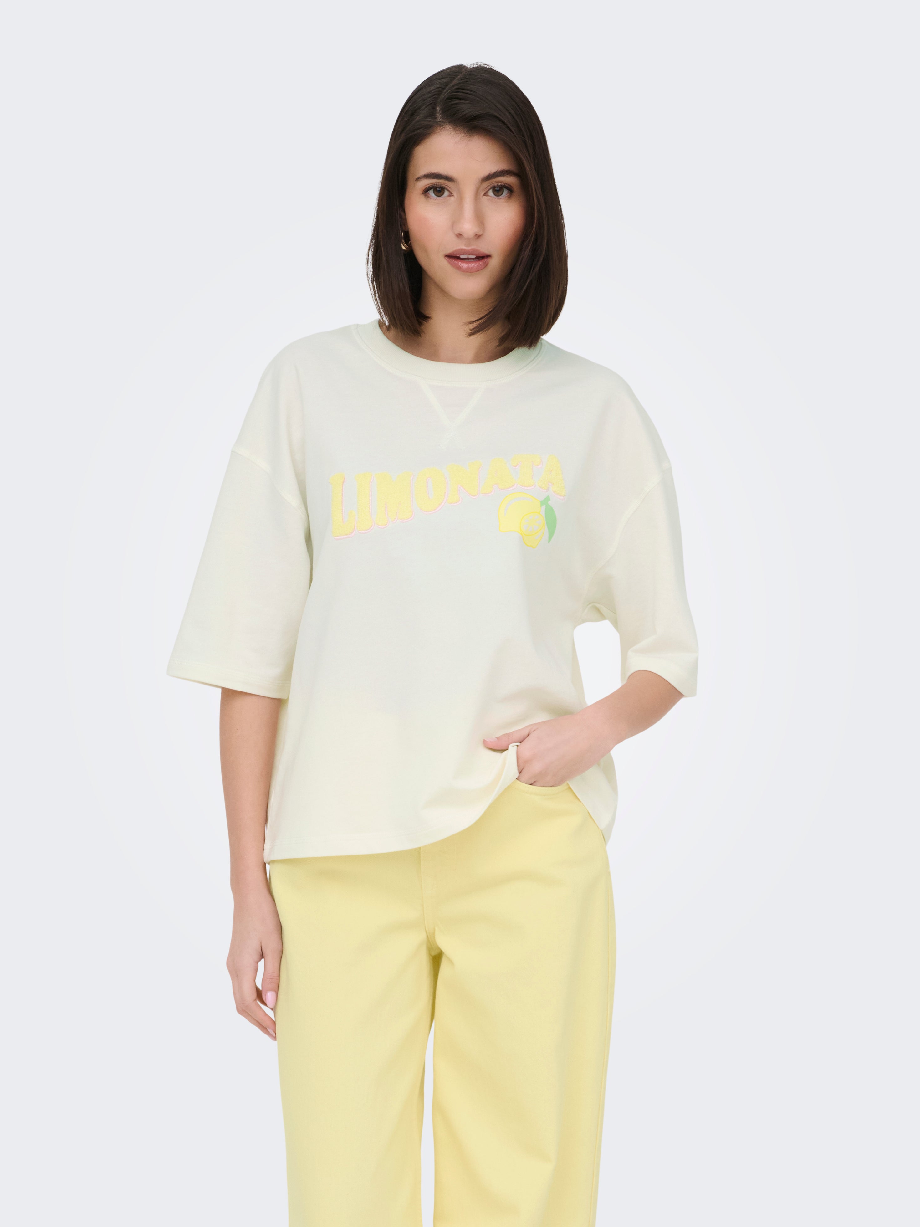 JDYKAJA SS LOOSE O NECK SWEAT JRS DIA
