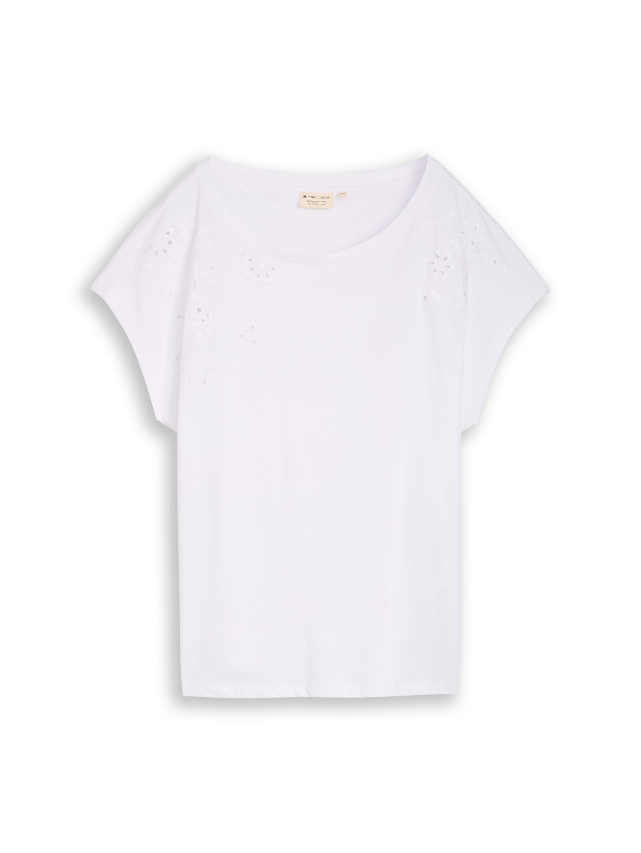 T-Shirt mit Lochstickereien