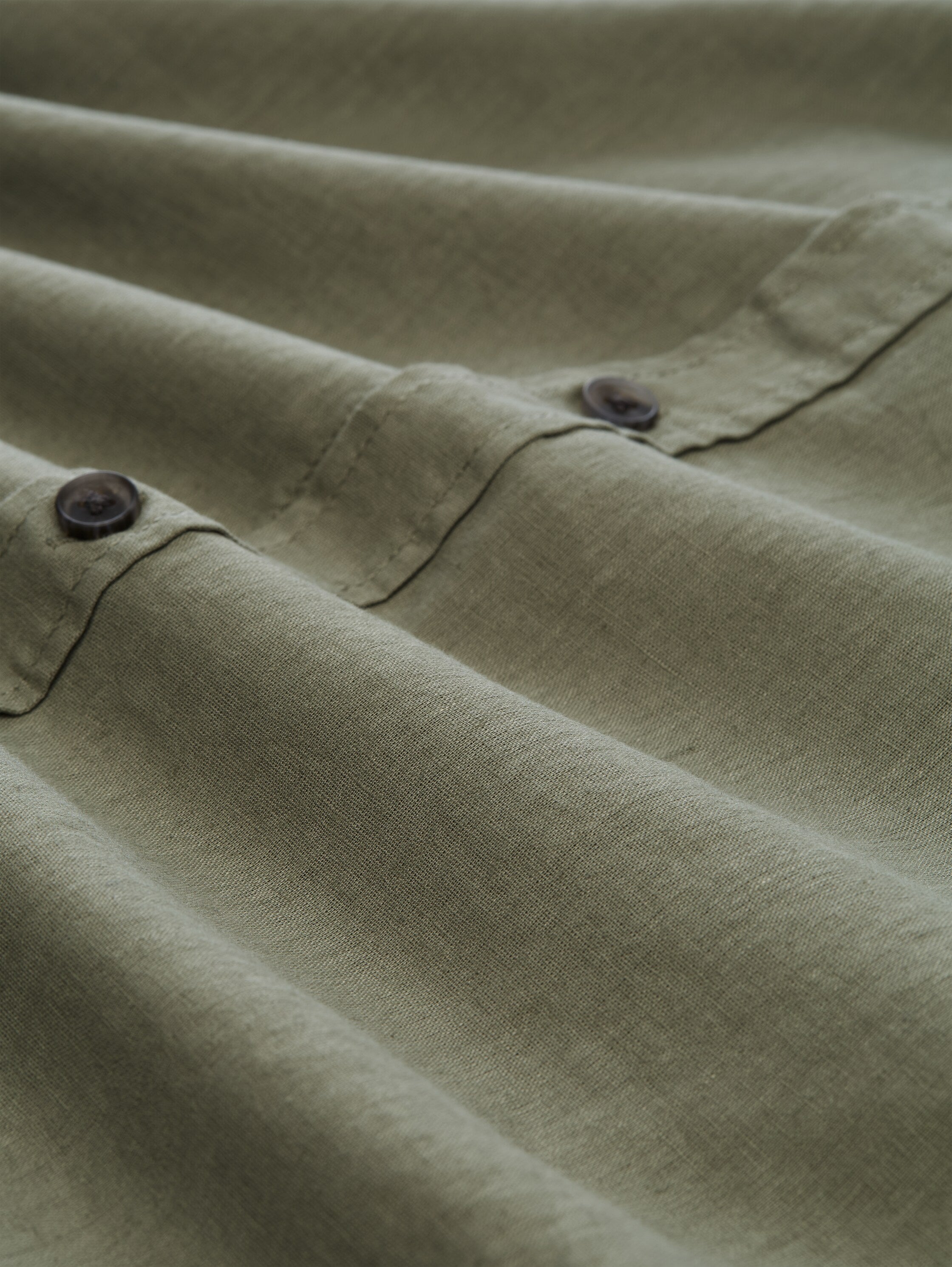 Relaxed Fit Kurzarmhemd mit Leinenanteil