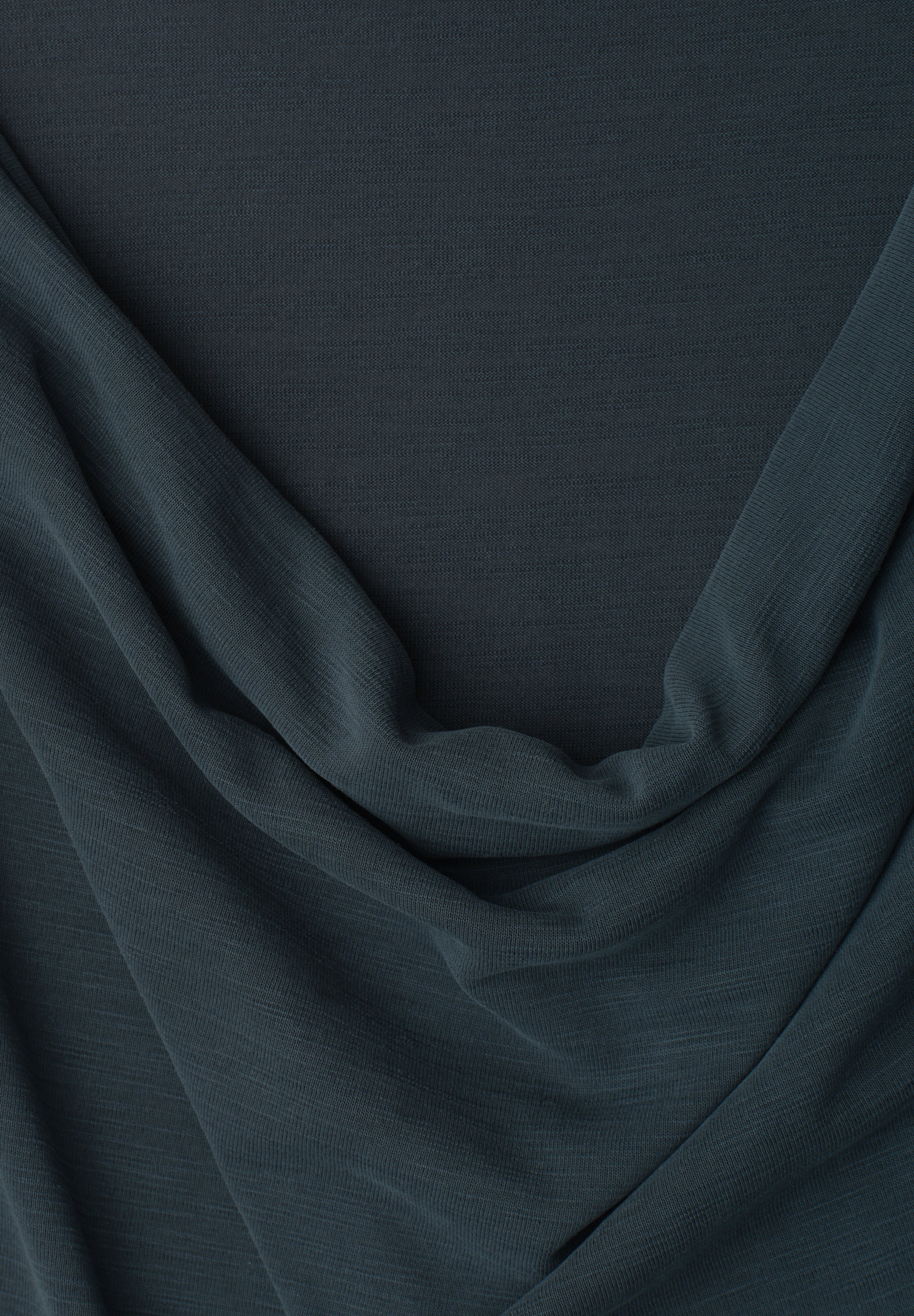 Dropped Shoulder Shirt mit Wasserfall-Front