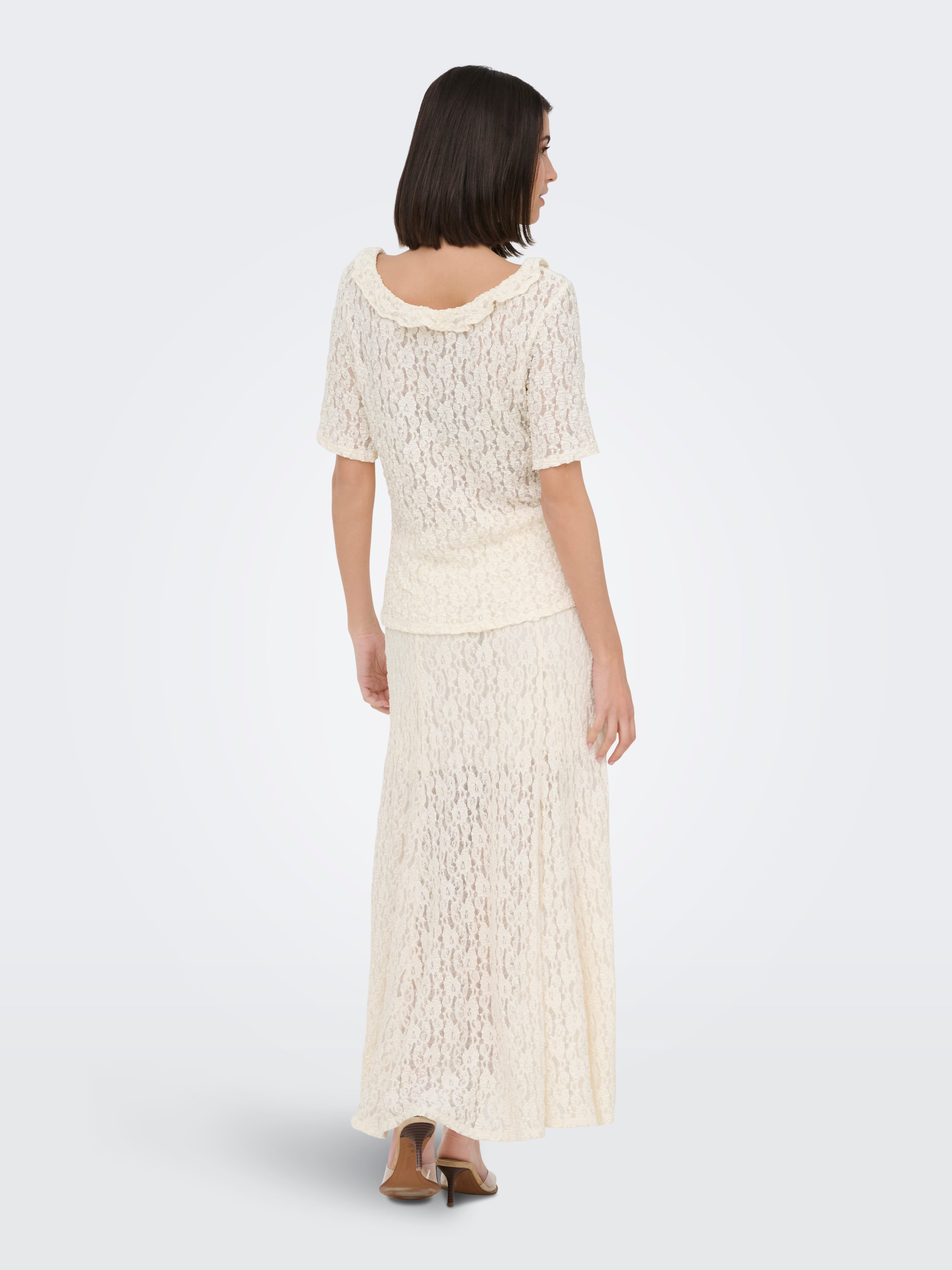 JDYGALLAS LONG LACE SKIRT JRS