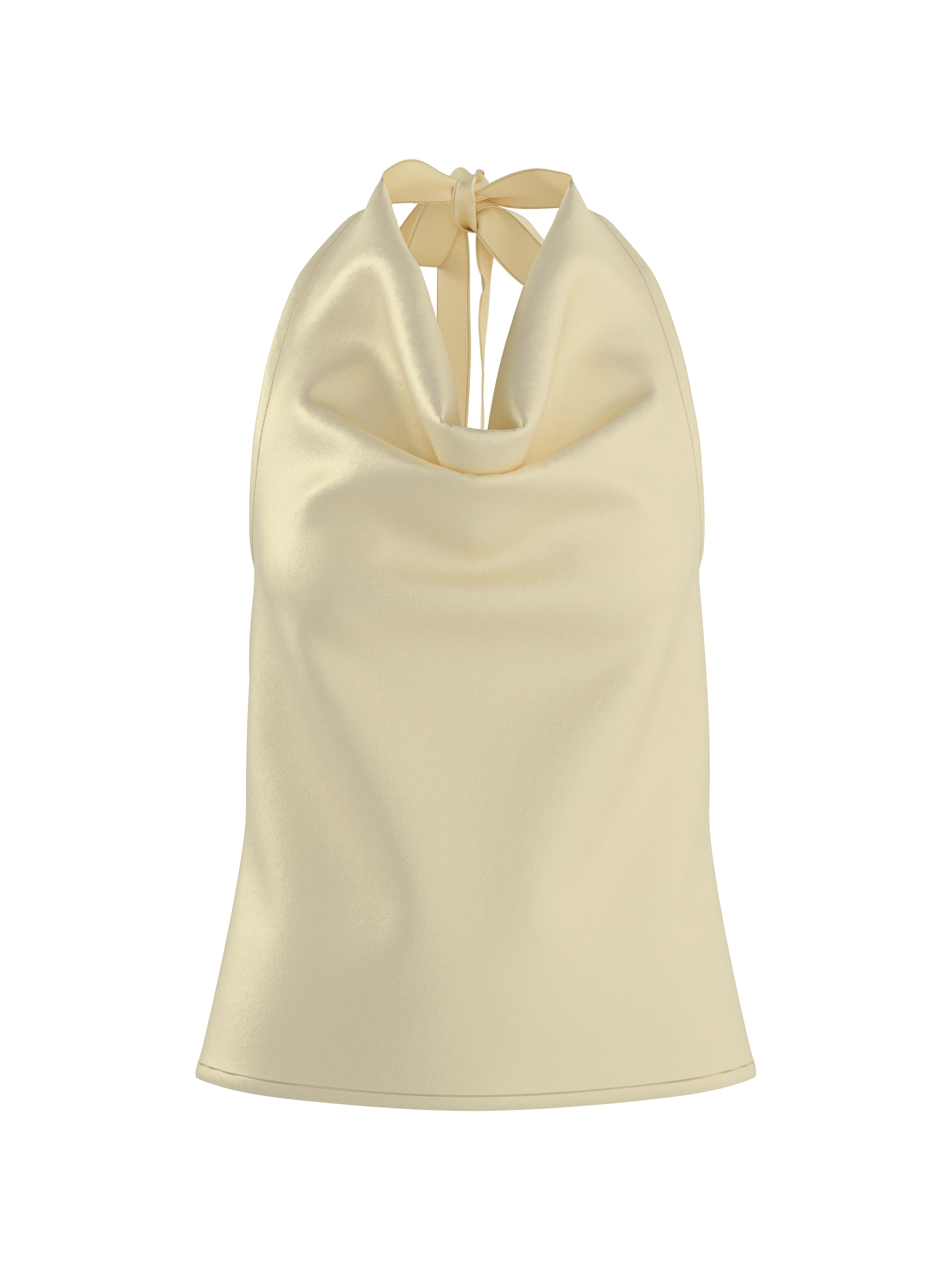 HDLEAH SATIN HALTERNECK TOP